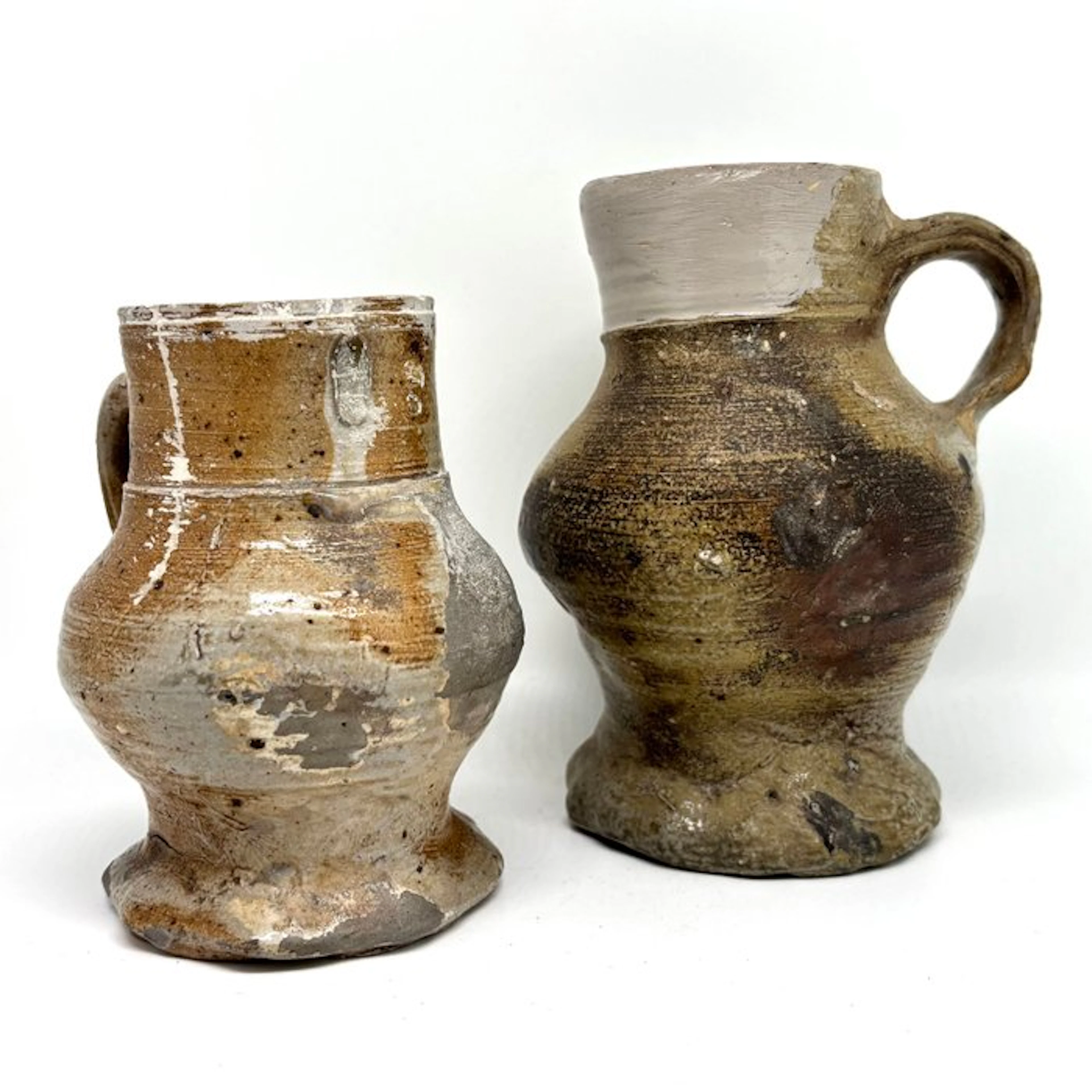 Medieval Stoneware Raeren jugs (Belgium) - Medieval...