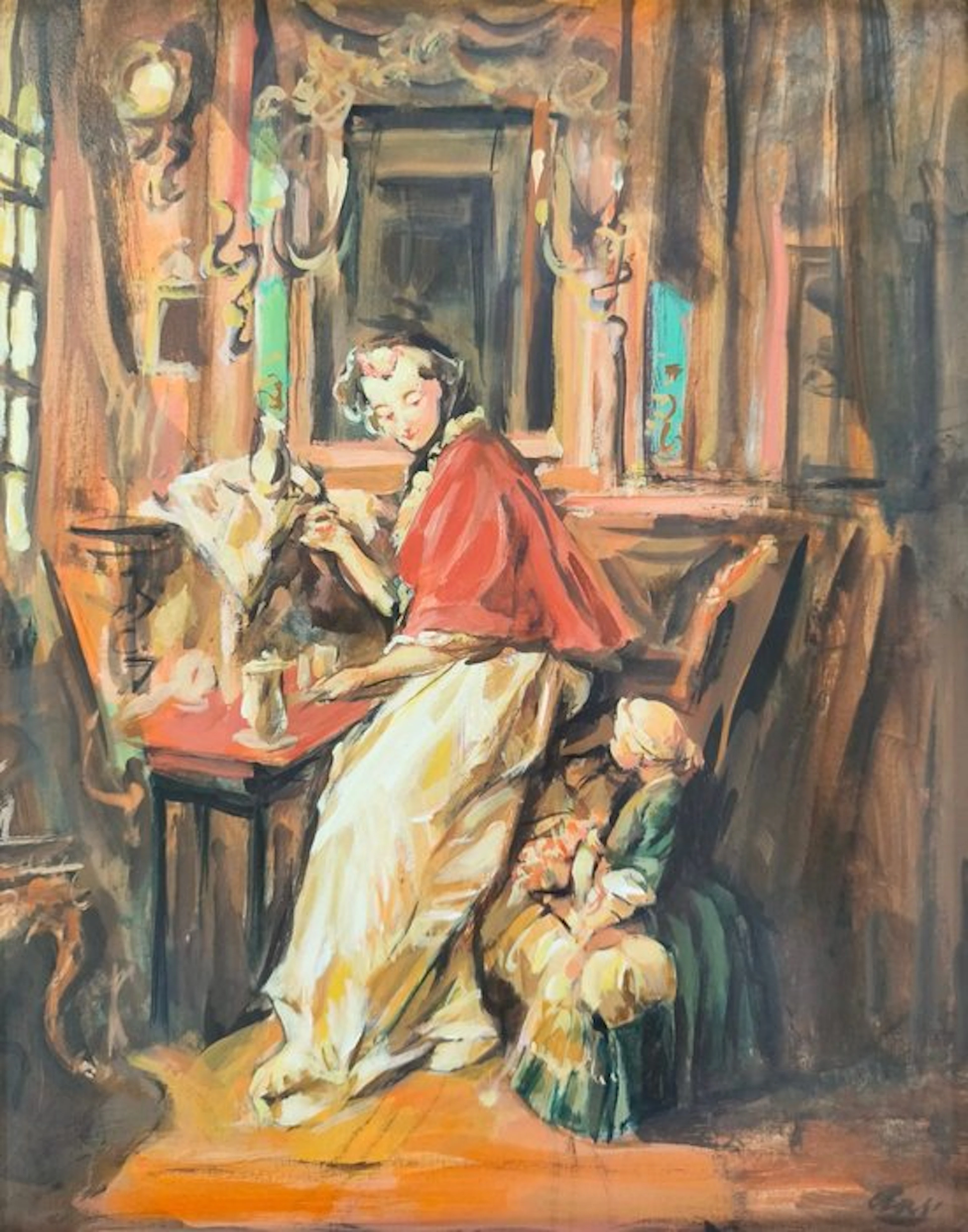Italian school (XX) - Maternità, da F. Boucher