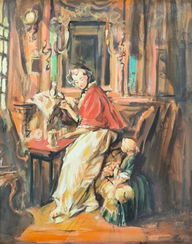 Italian school (XX) - Maternità, da F. Boucher