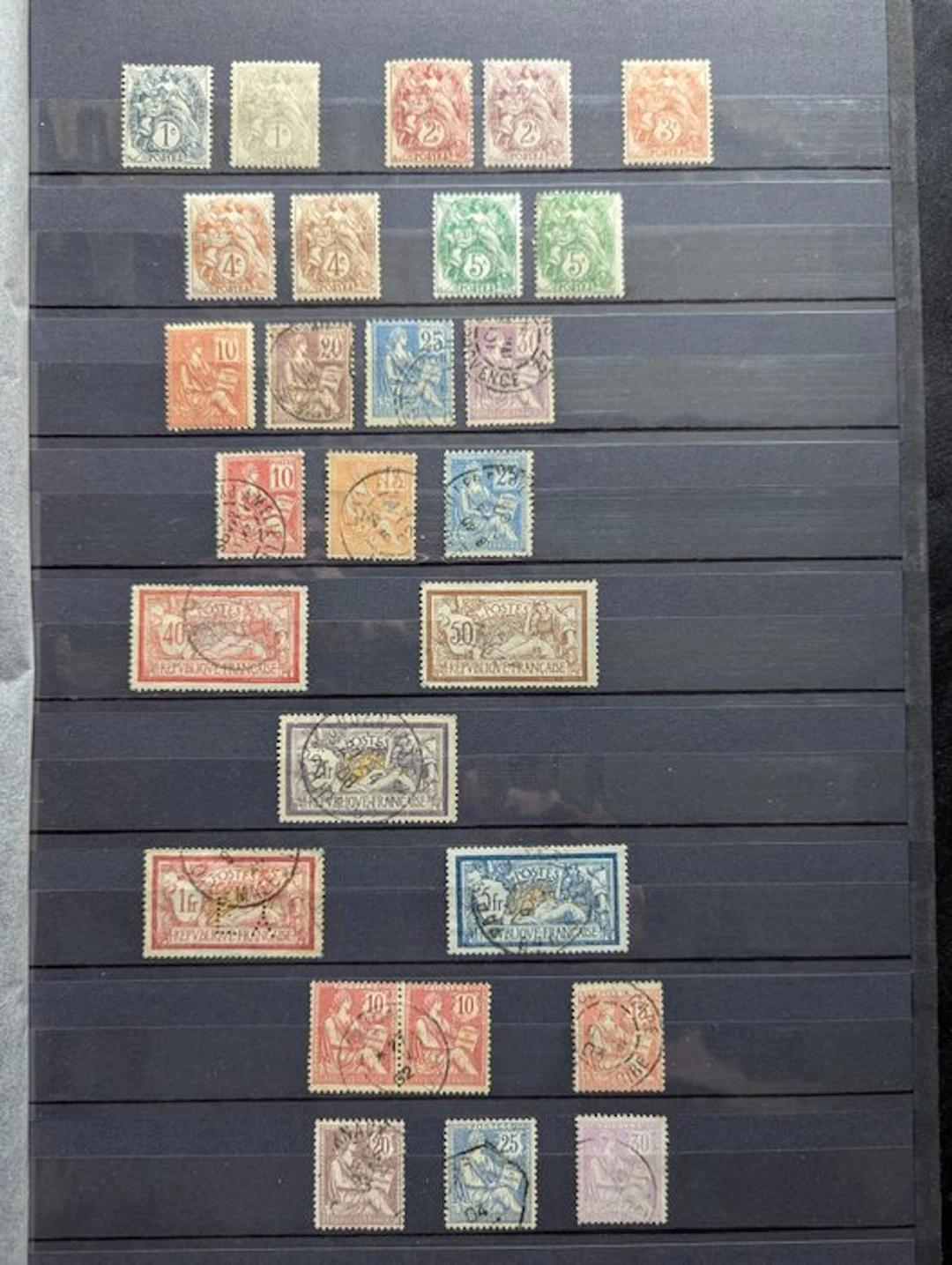 France 1900/1914 - Complete tracked collection - Yvert 106 à 149 + 156
