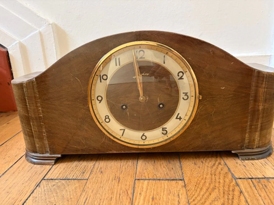 Commode clock - Junghans - Wood - 1930-1940 - Junghans W278 – Art Deco