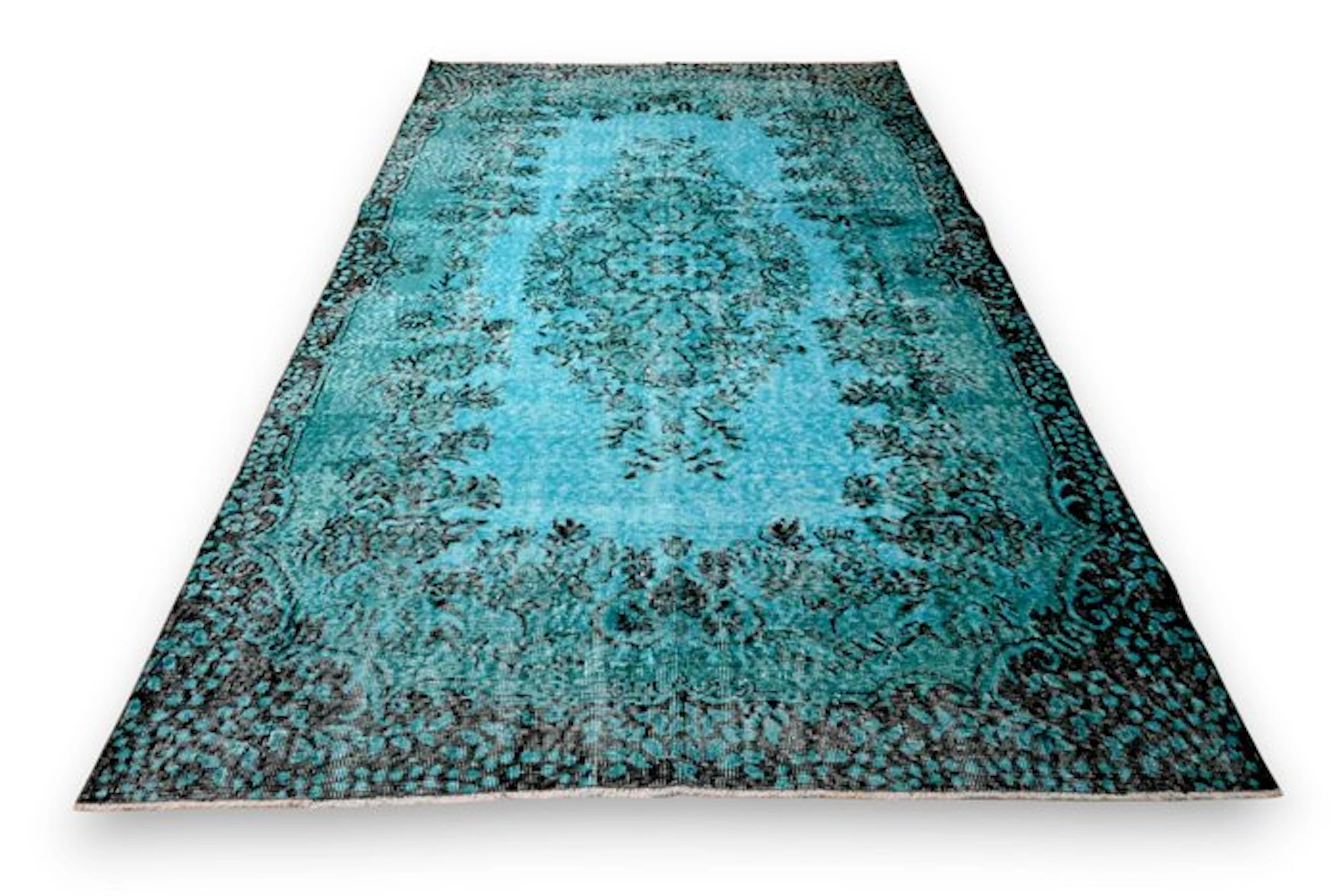 Turquoise vintage - Rug - 270 cm - 165 cm - with certificate