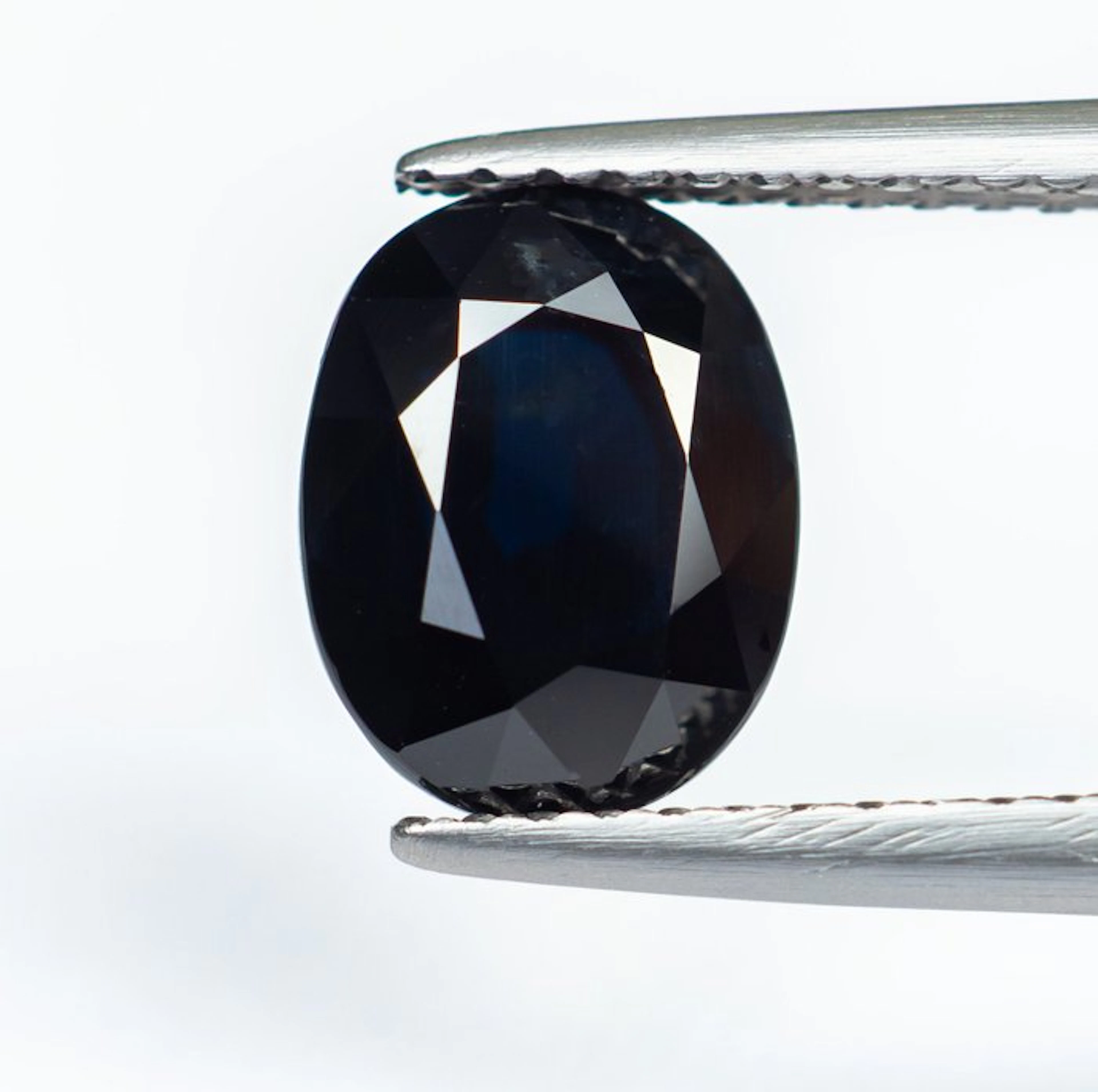 No reserve price Sapphire - 3.10 ct - Bellerophon Gemlab - Deep Blue