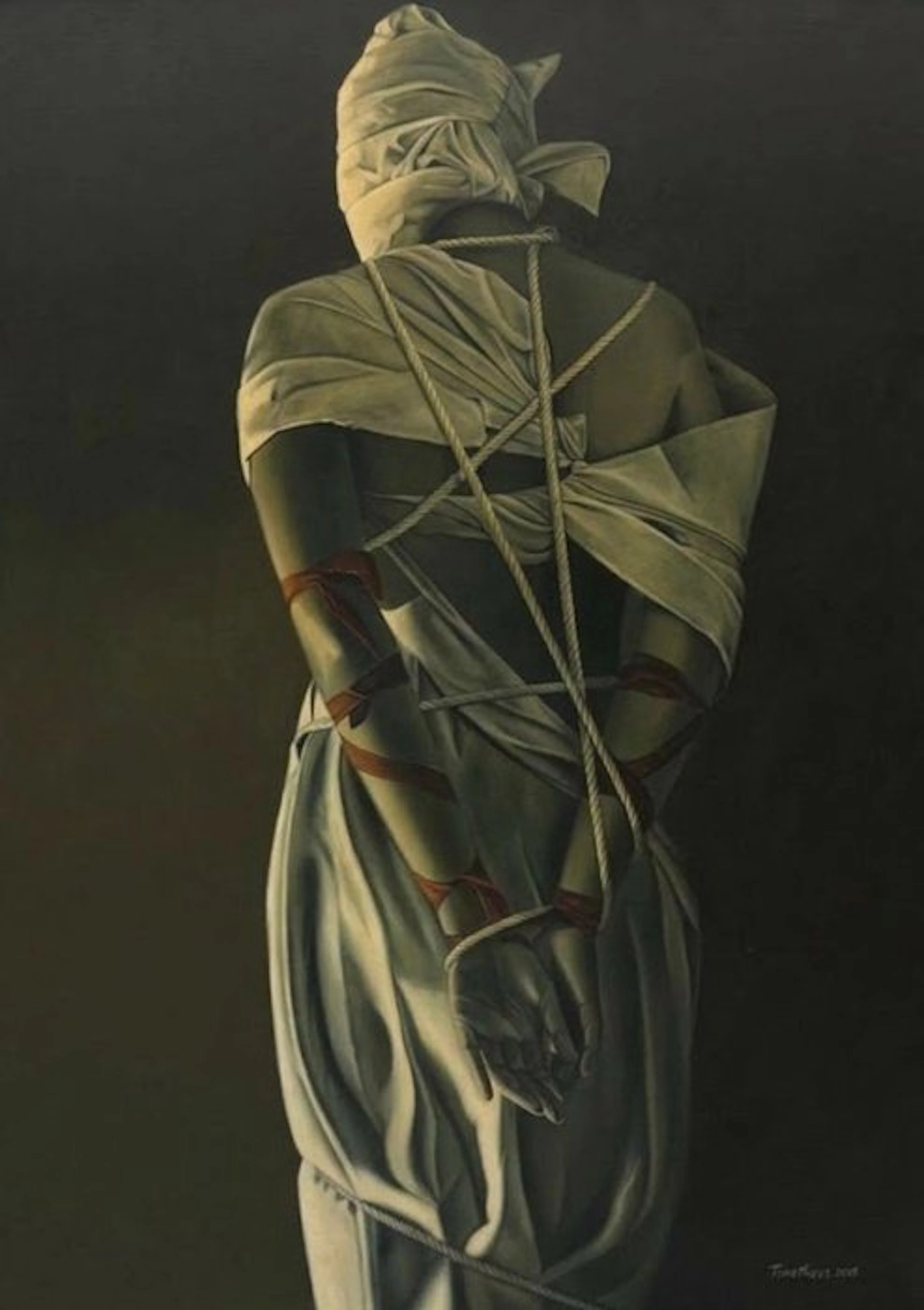Contemporary Spanish School (XX) - The Prisoner - cm 134 x 90