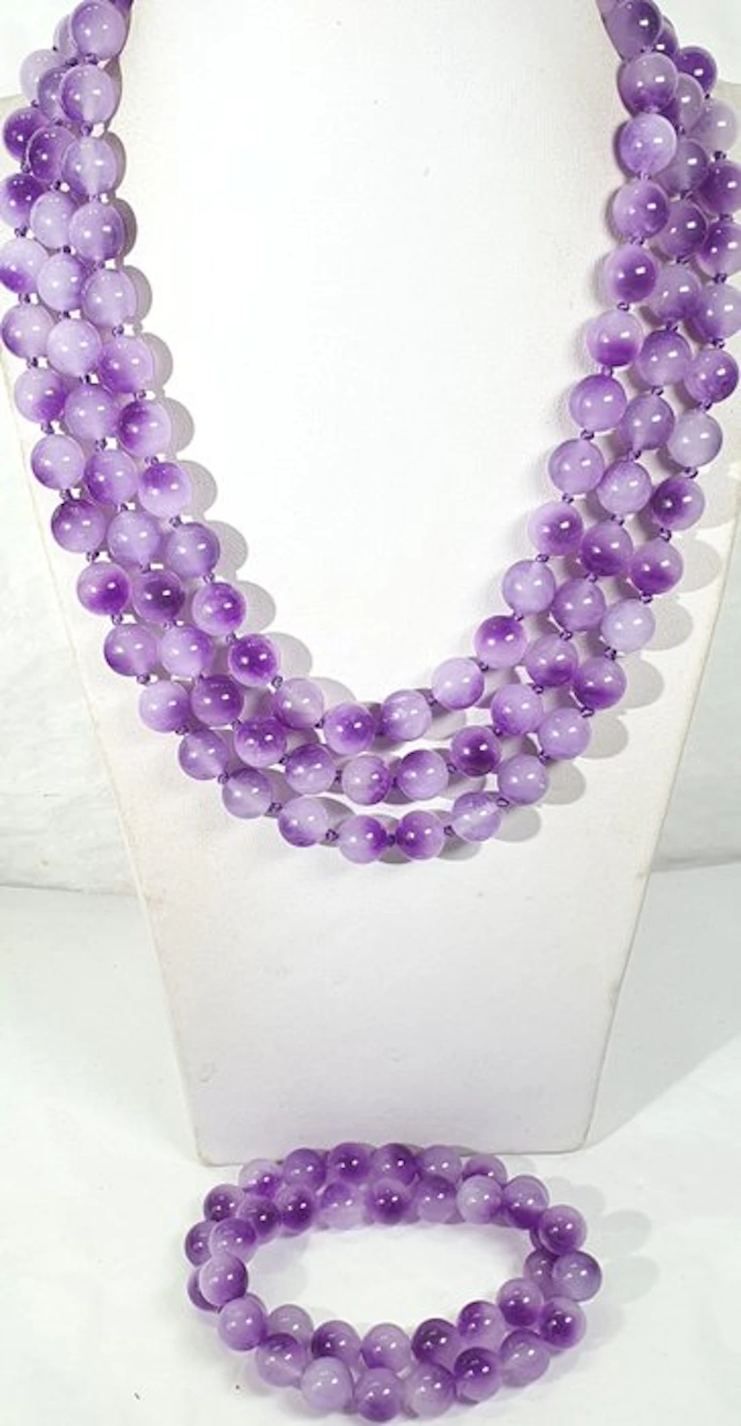 Purple Agate from Brazil - VERY LONG - Enhances spiritual...
