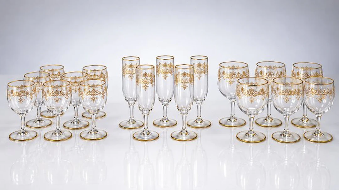 Baccarat - Drinking set for 6 (18) - Crystal - never used