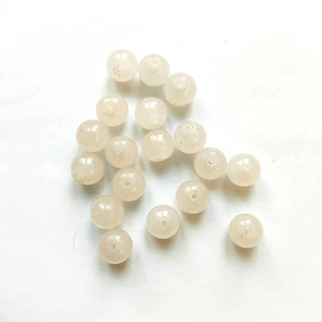 Ancient Burmese hard stone (White Jade?) Ball Shaped...