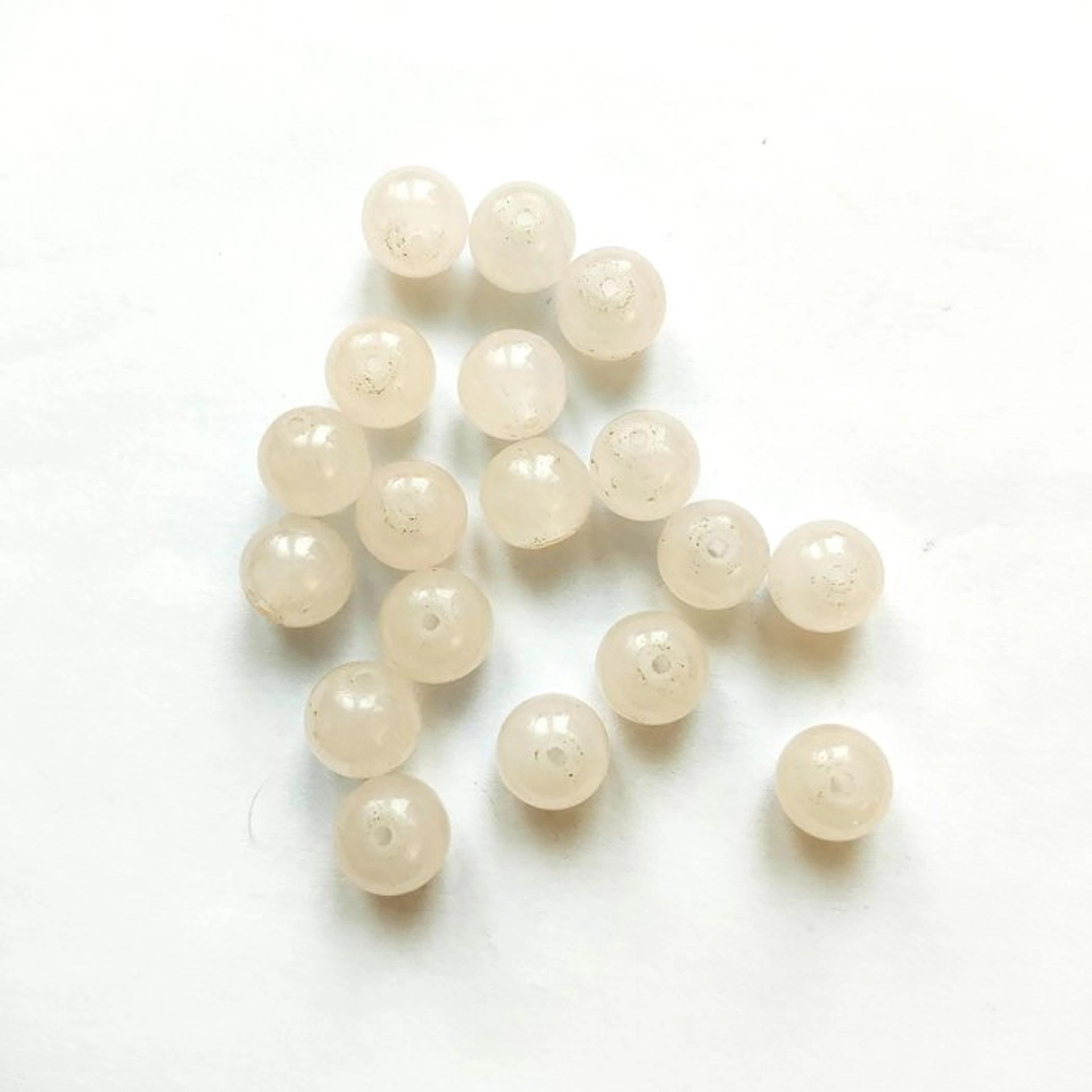 Ancient Burmese hard stone (White Jade?) Ball Shaped...