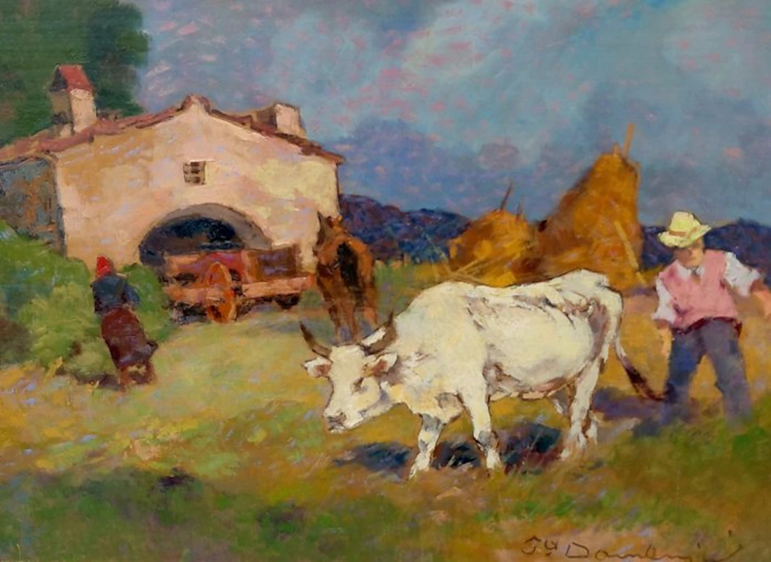 Carlo Domenici (1897-1981) - La mucca Bianca