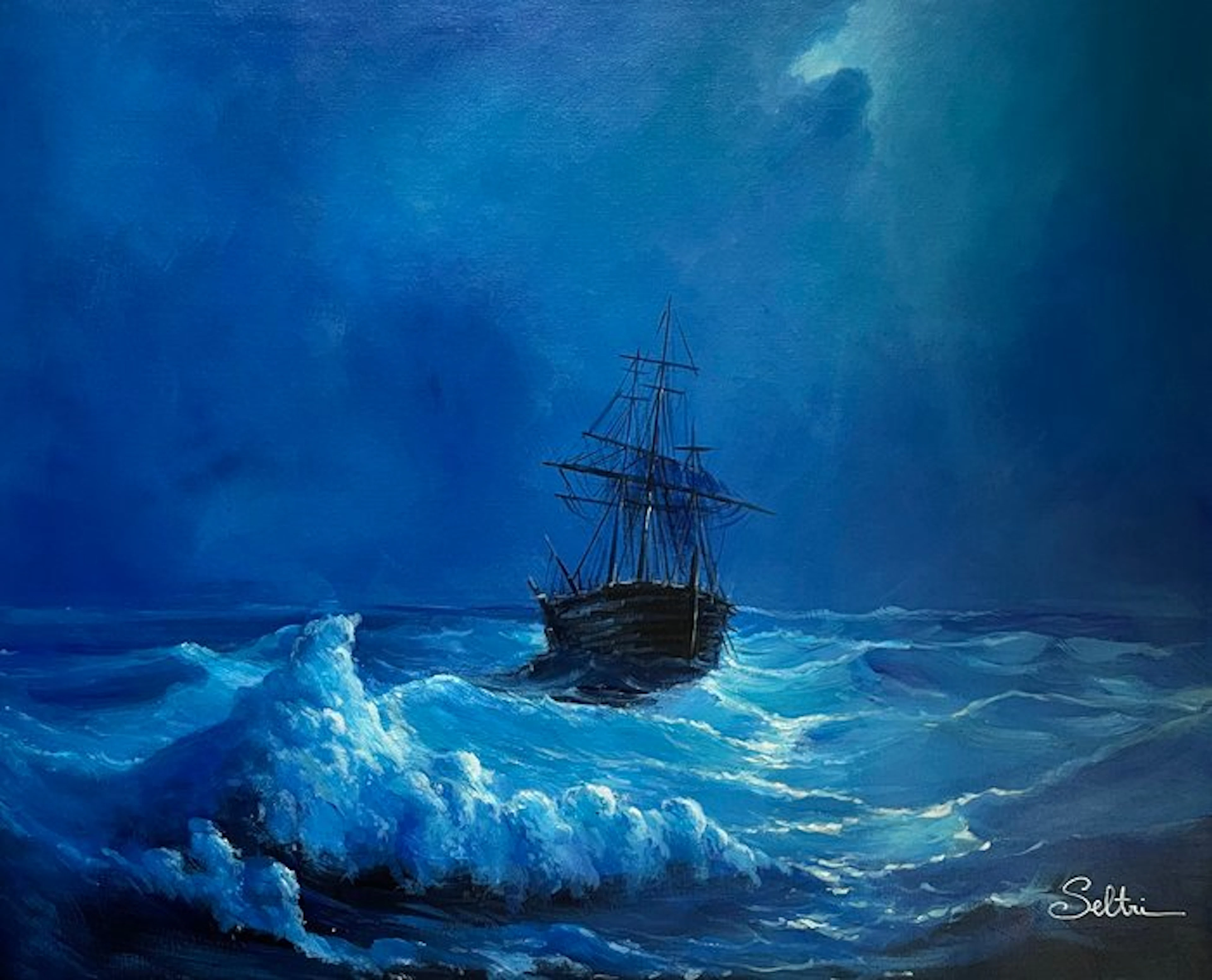 Mauro Seltri (1959) - Notte blu cobalto