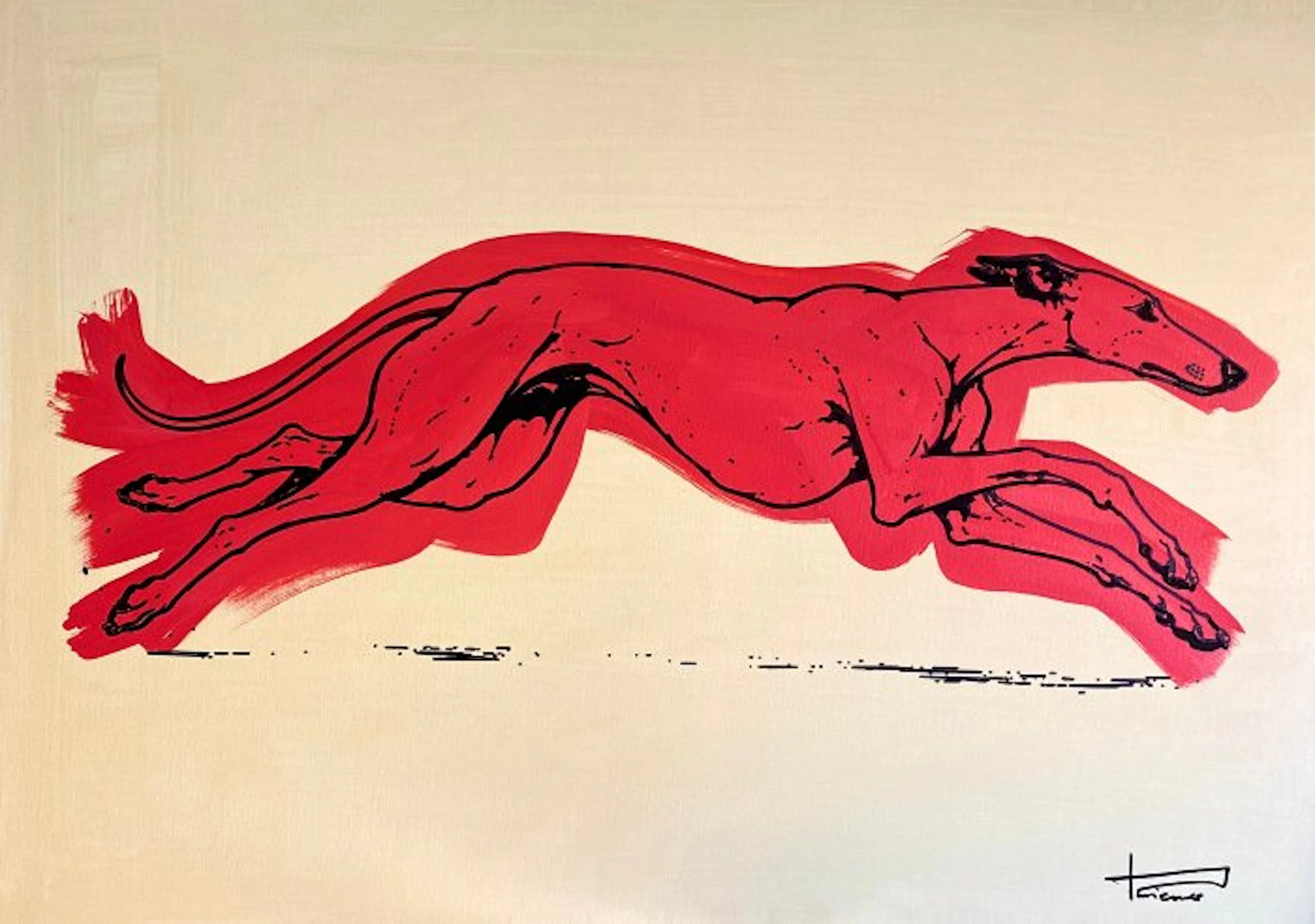 Sidney Perrier (XX-XXI) - Red greyhound