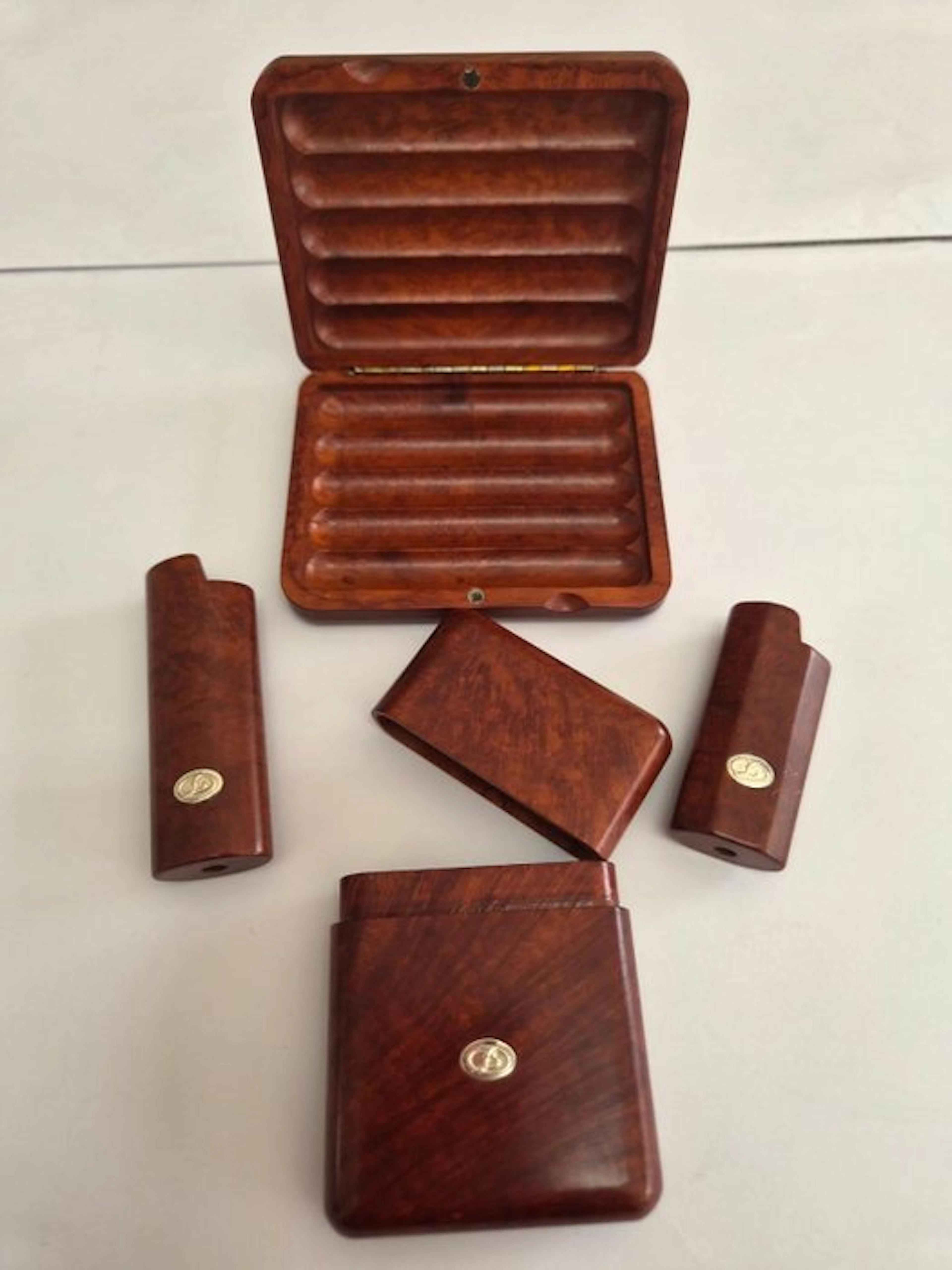 brandi sauro - No reserve price - Lighter - Briar, .925 silver - (4)