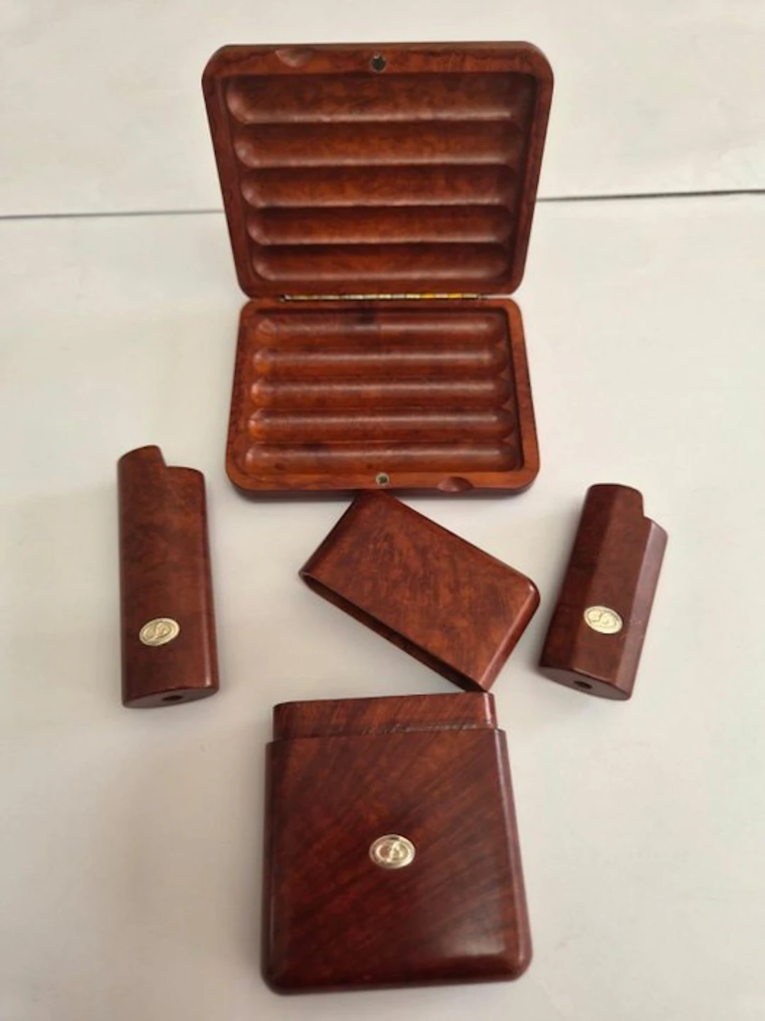 brandi sauro - No reserve price - Lighter - Briar, .925 silver - (4)