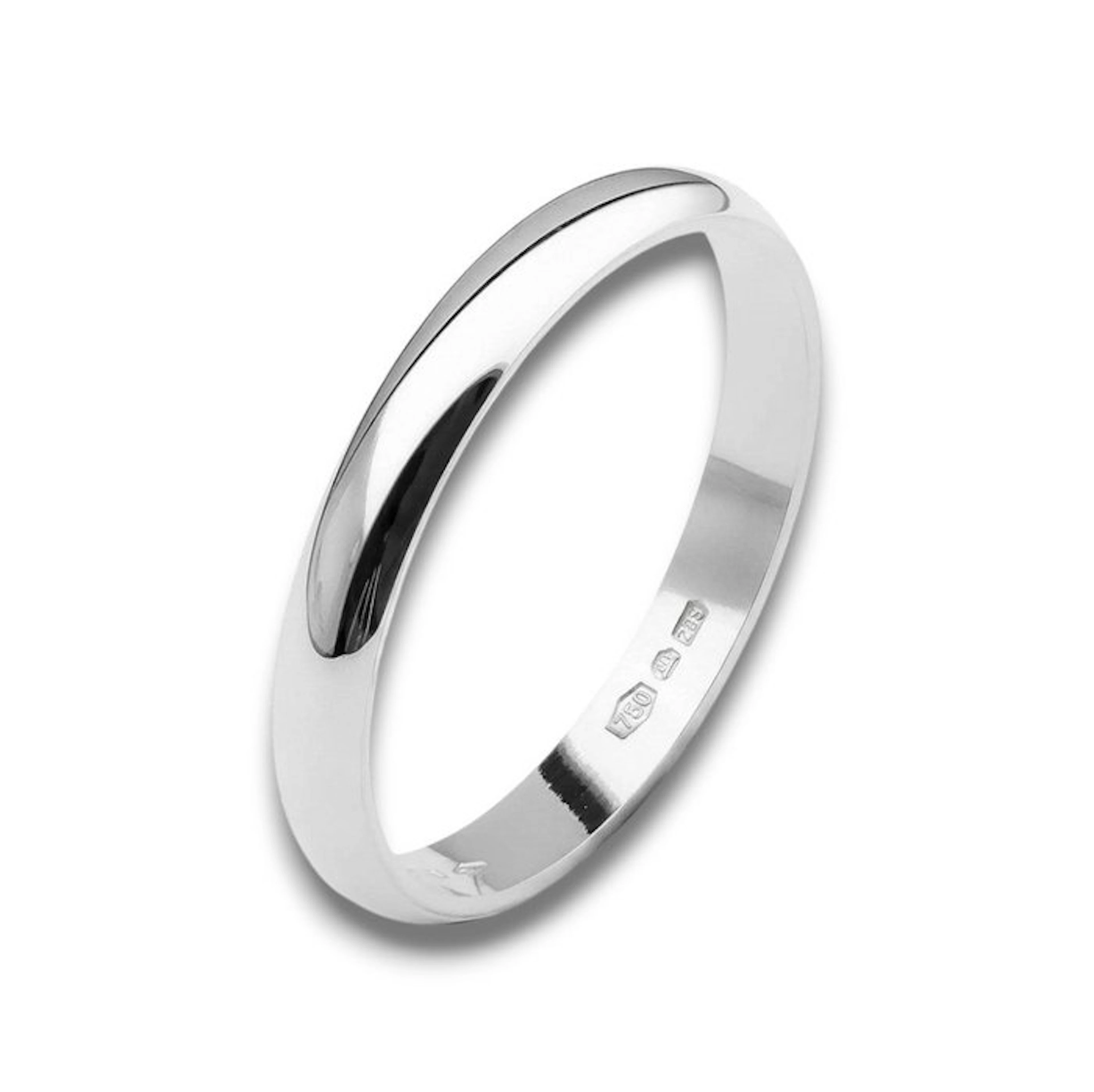 Wedding ring - 18 kt. White gold - Classical Faith 5.5 g