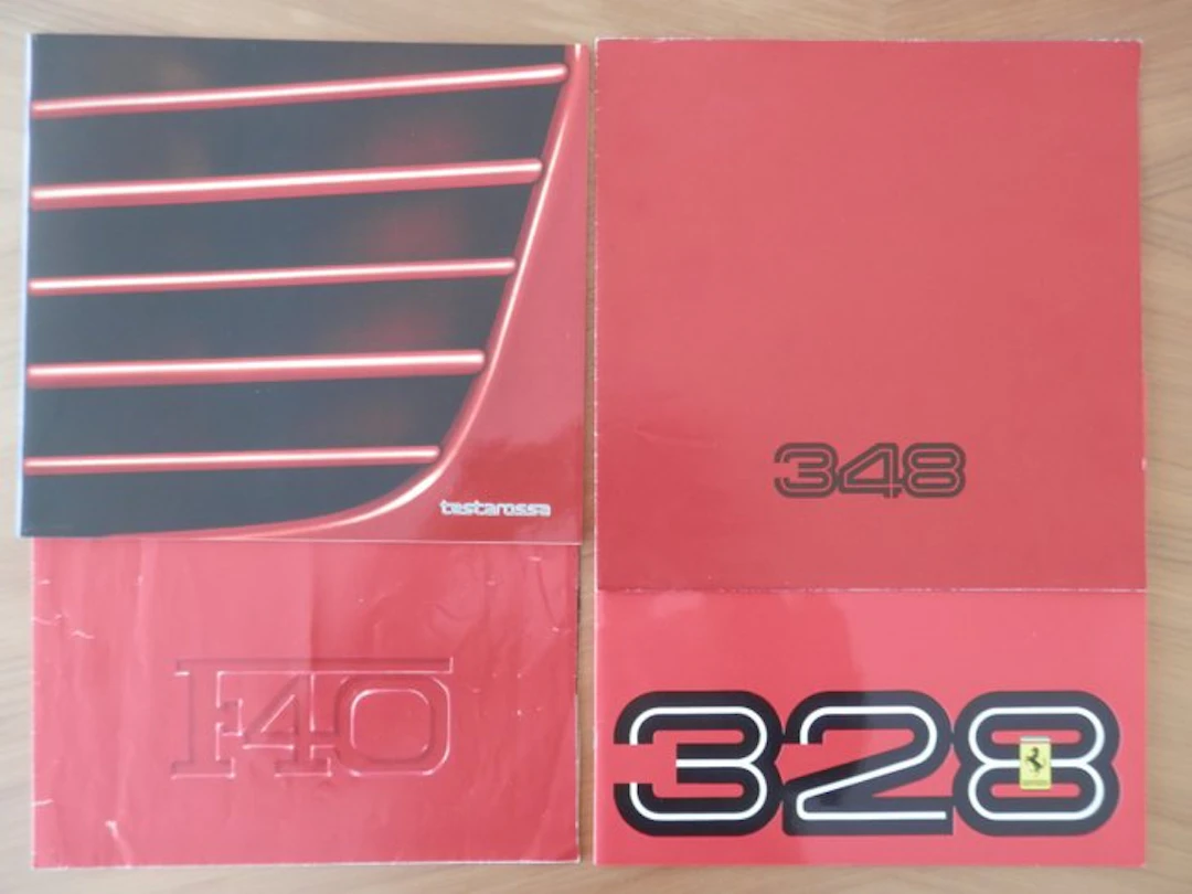 Brochure - Ferrari - Testarossa, 328 GTB/GTS, F40 & 348 - 1973