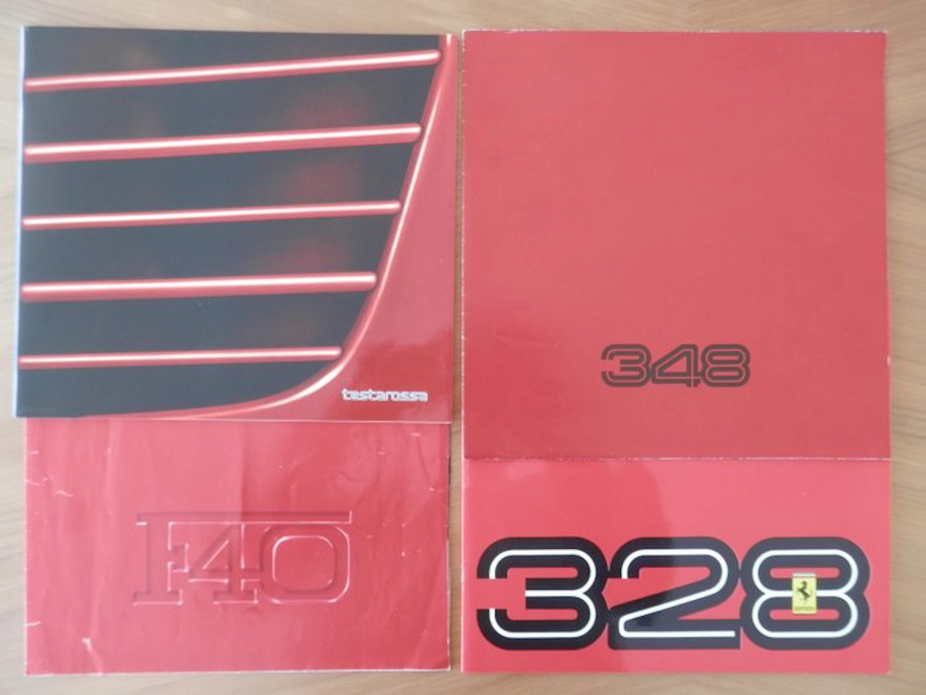 Brochure - Ferrari - Testarossa, 328 GTB/GTS, F40 & 348 - 1973