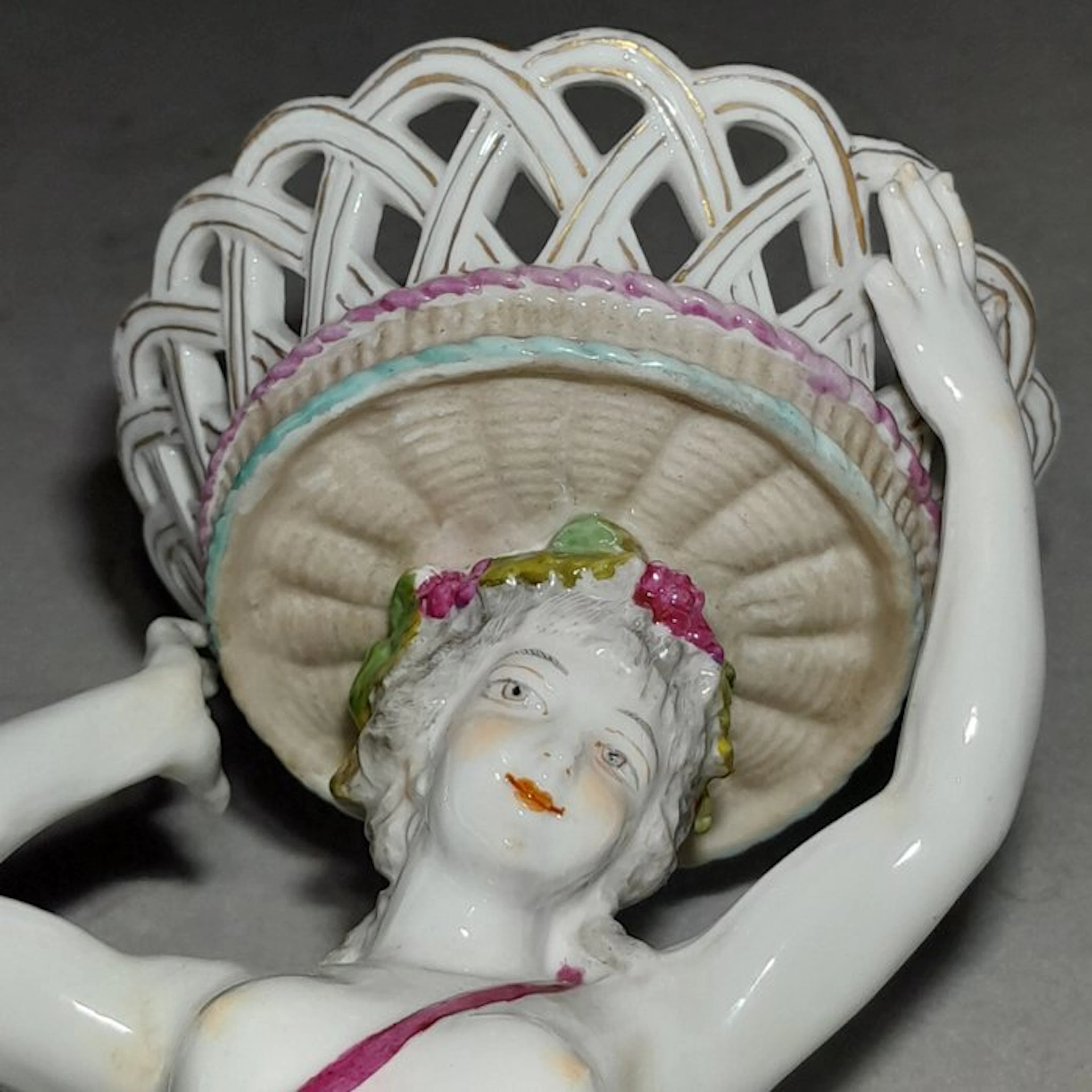 Figurine - Surtout de table / Coupe centre de table en...