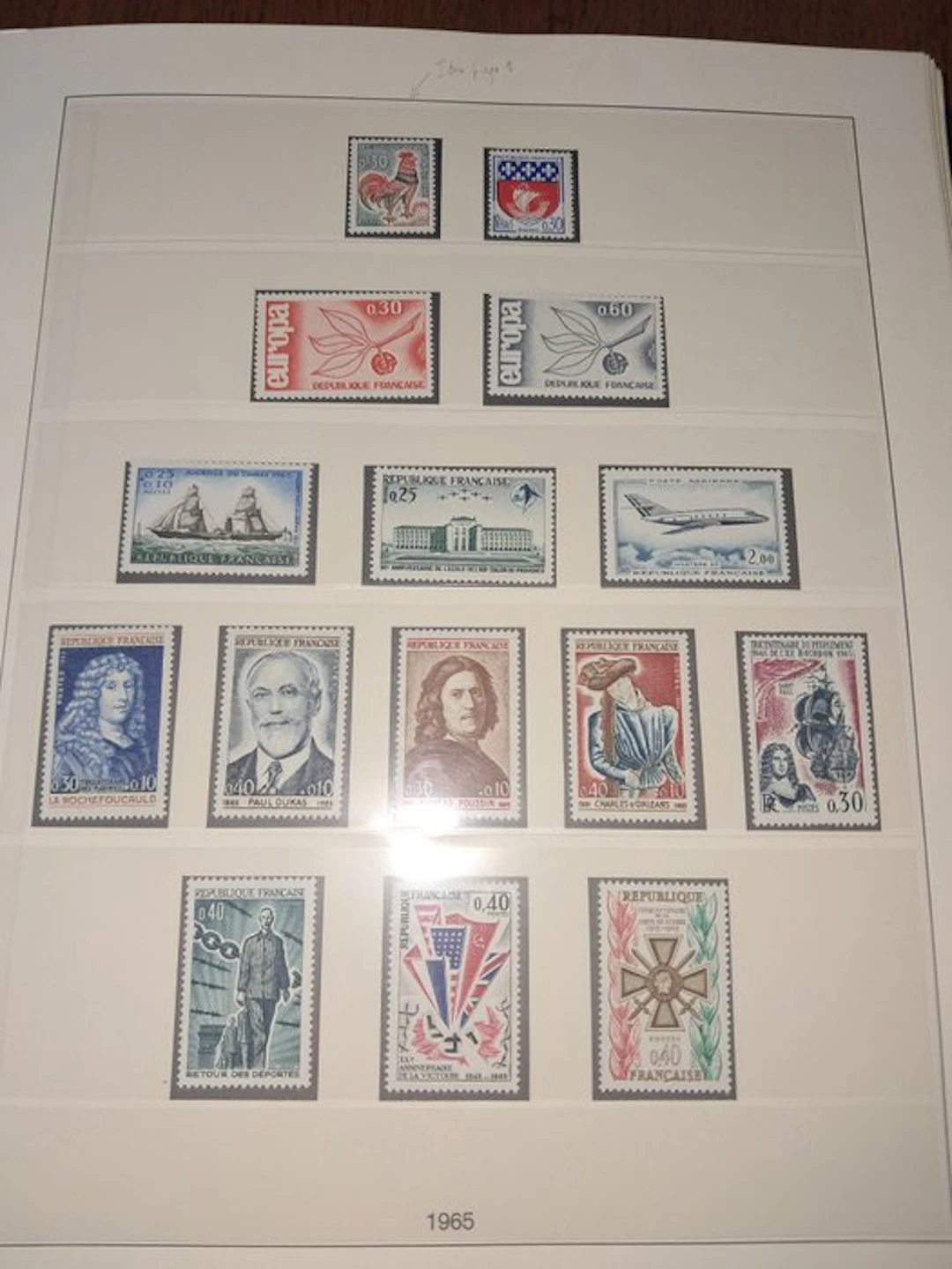 France 1965/1976 - Safe album for French stamps, mint never hinged