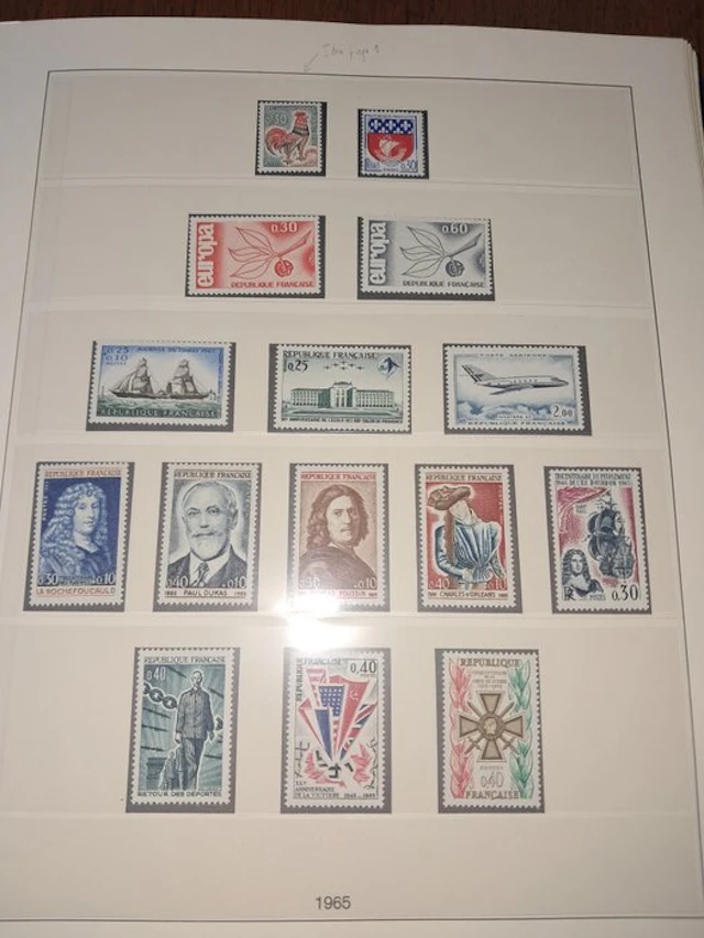 France 1965/1976 - Safe album for French stamps, mint never hinged