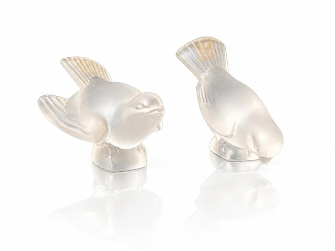 Sculpture, Uccelli Lalique - 9 cm - Crystal