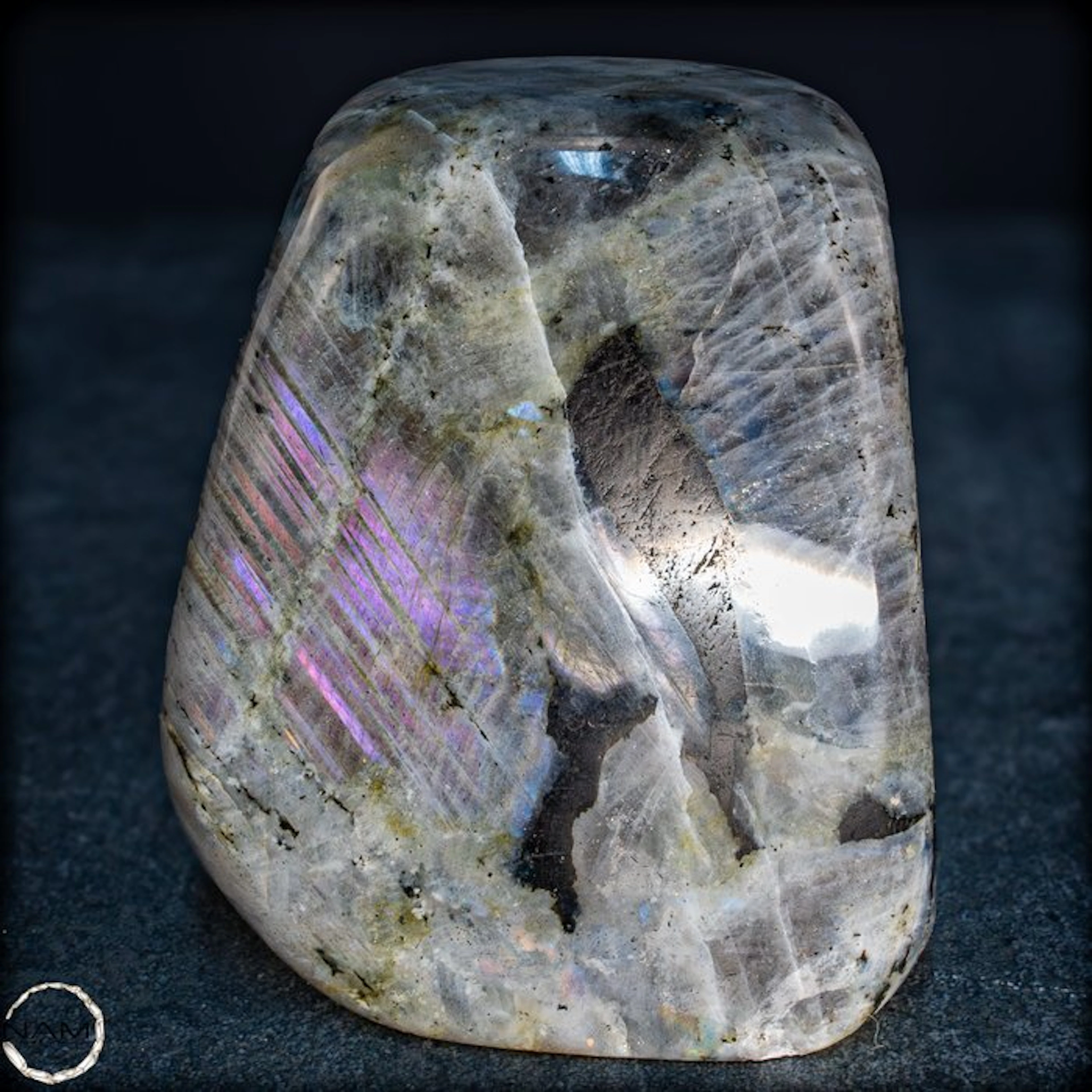 Natural labradorite freeform from Madagascar –...