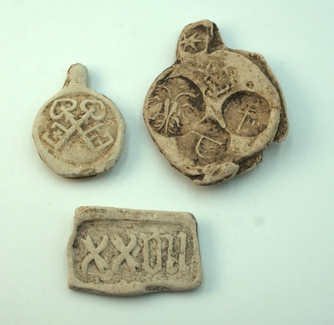 16th - 17th century lead cloth seals