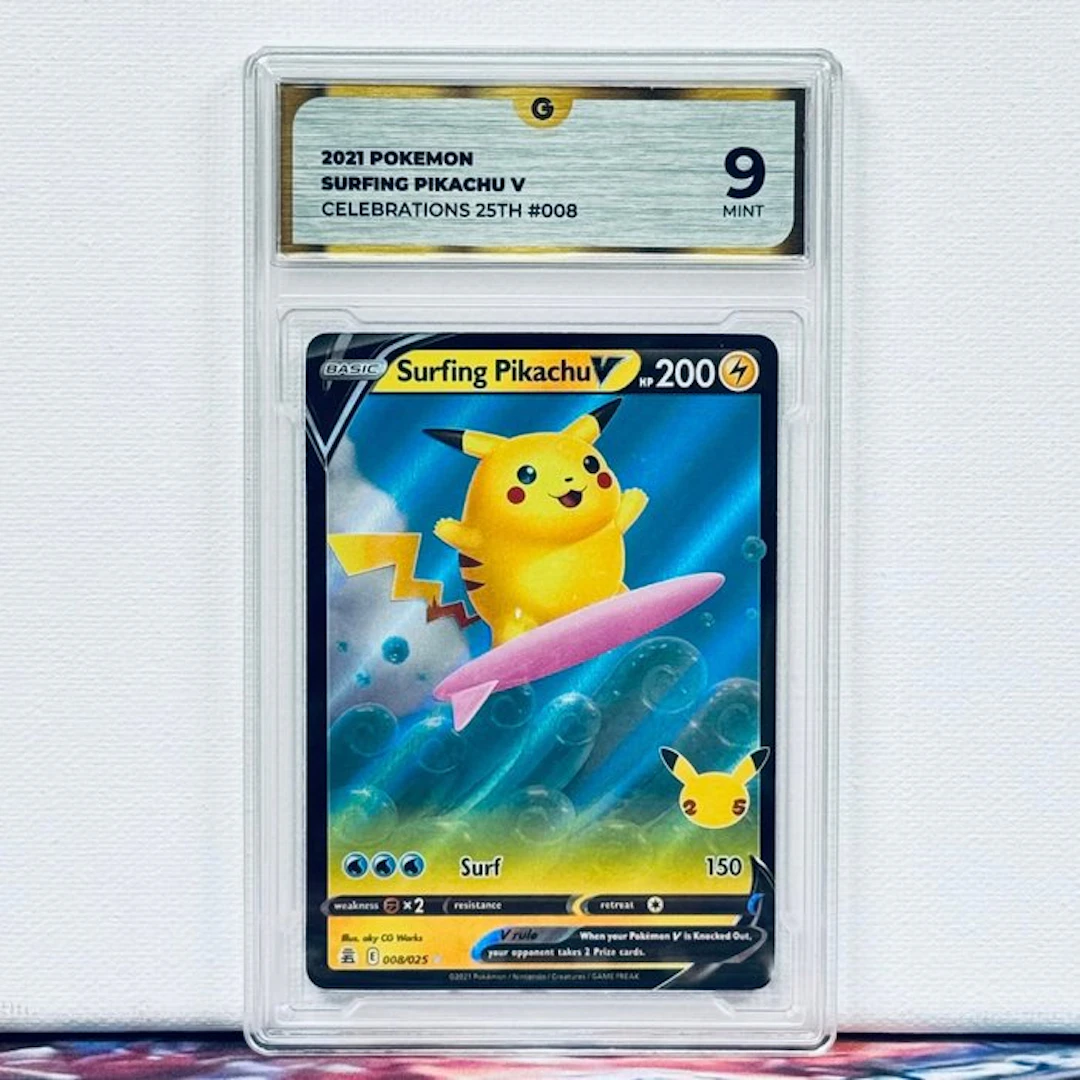 Pokémon Graded card - SURFING PIKACHU V #008 2021 POKEMON...