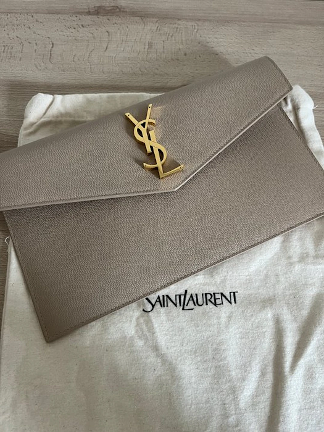 Saint Laurent - Uptown In Pelle Godfrata Grain De Poudre - Handbag
