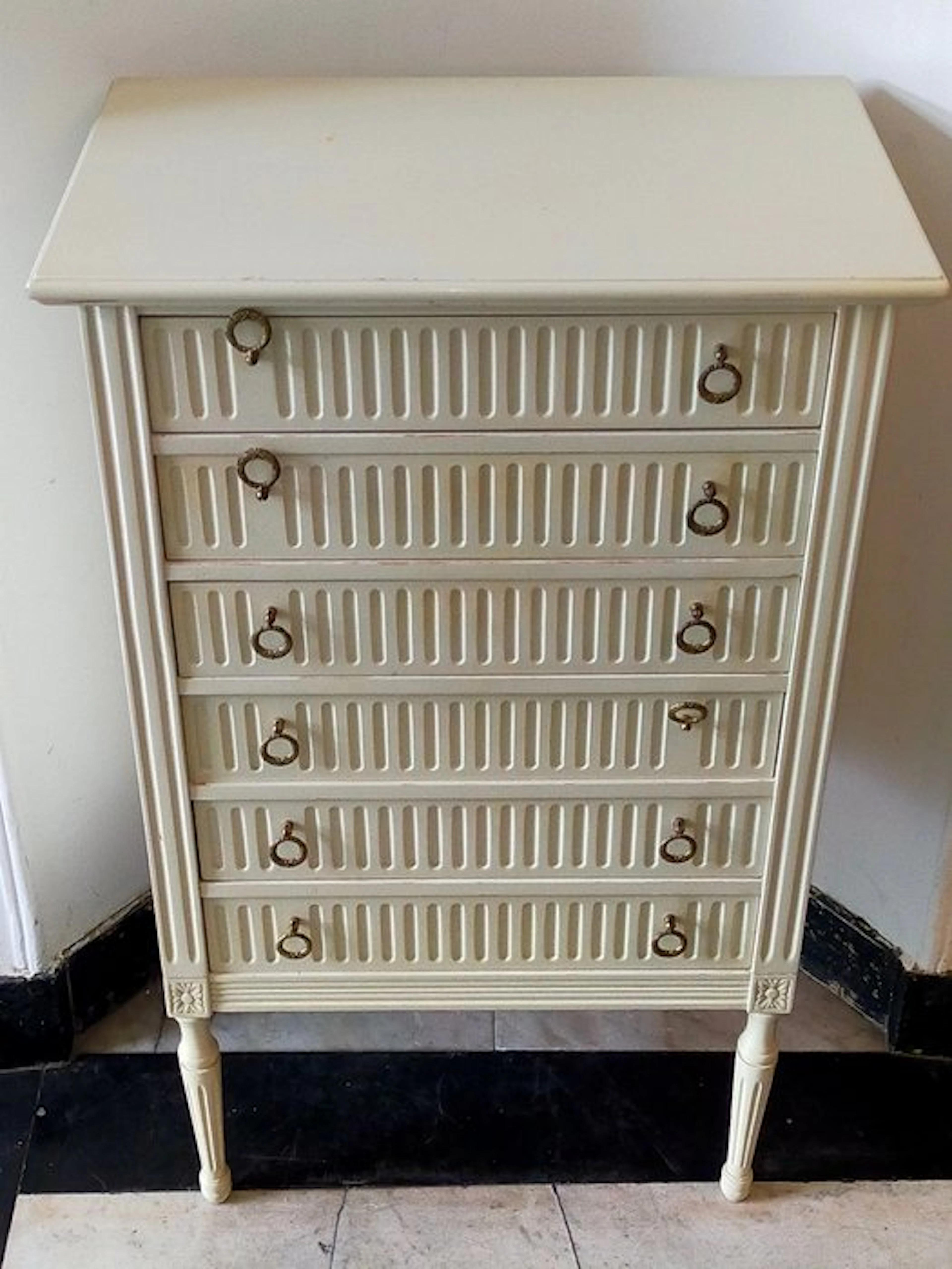 Klassische Semainier Kommode im Louis-Seize-Stil – 6 Schubladen -