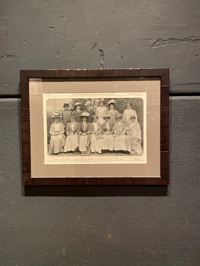 1902 - Original tennis print, framed