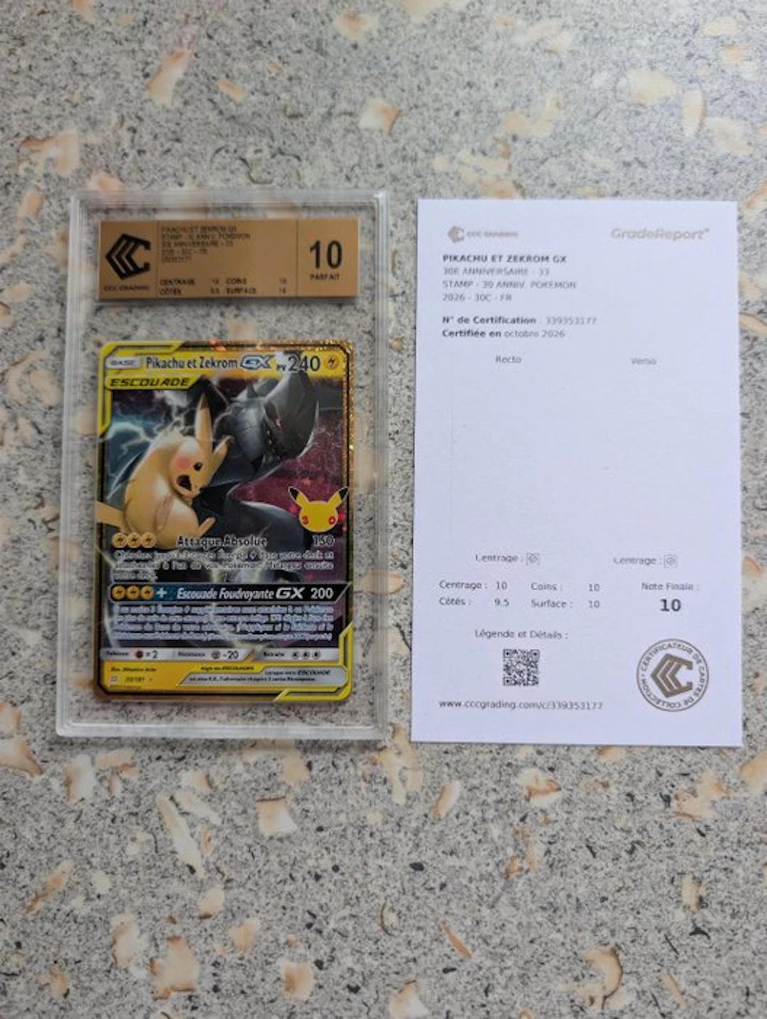 Pokémon - 1 Graded card - Pikachu