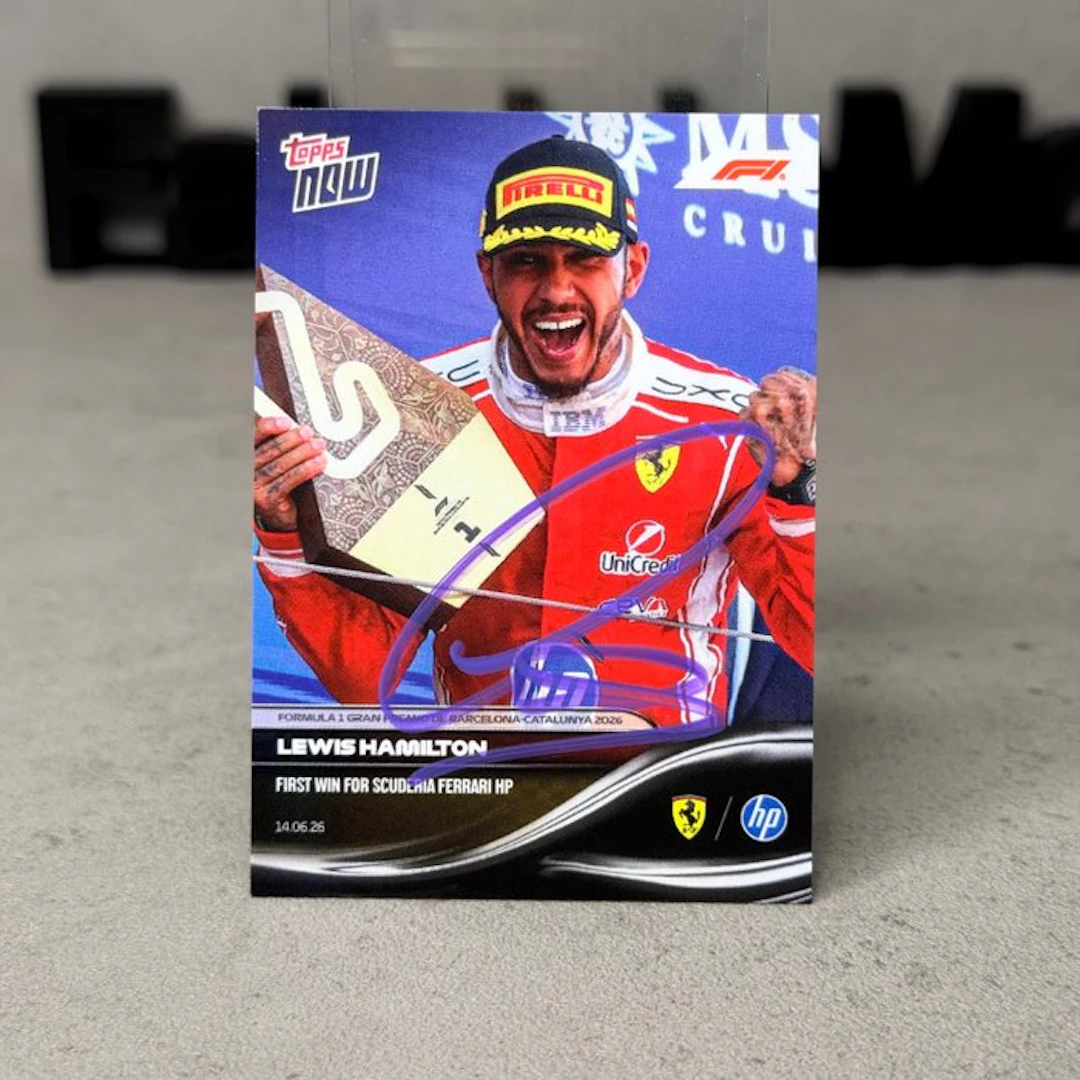 Ferrari - Topps Now - (038) Lewis Hamilton First Win for...