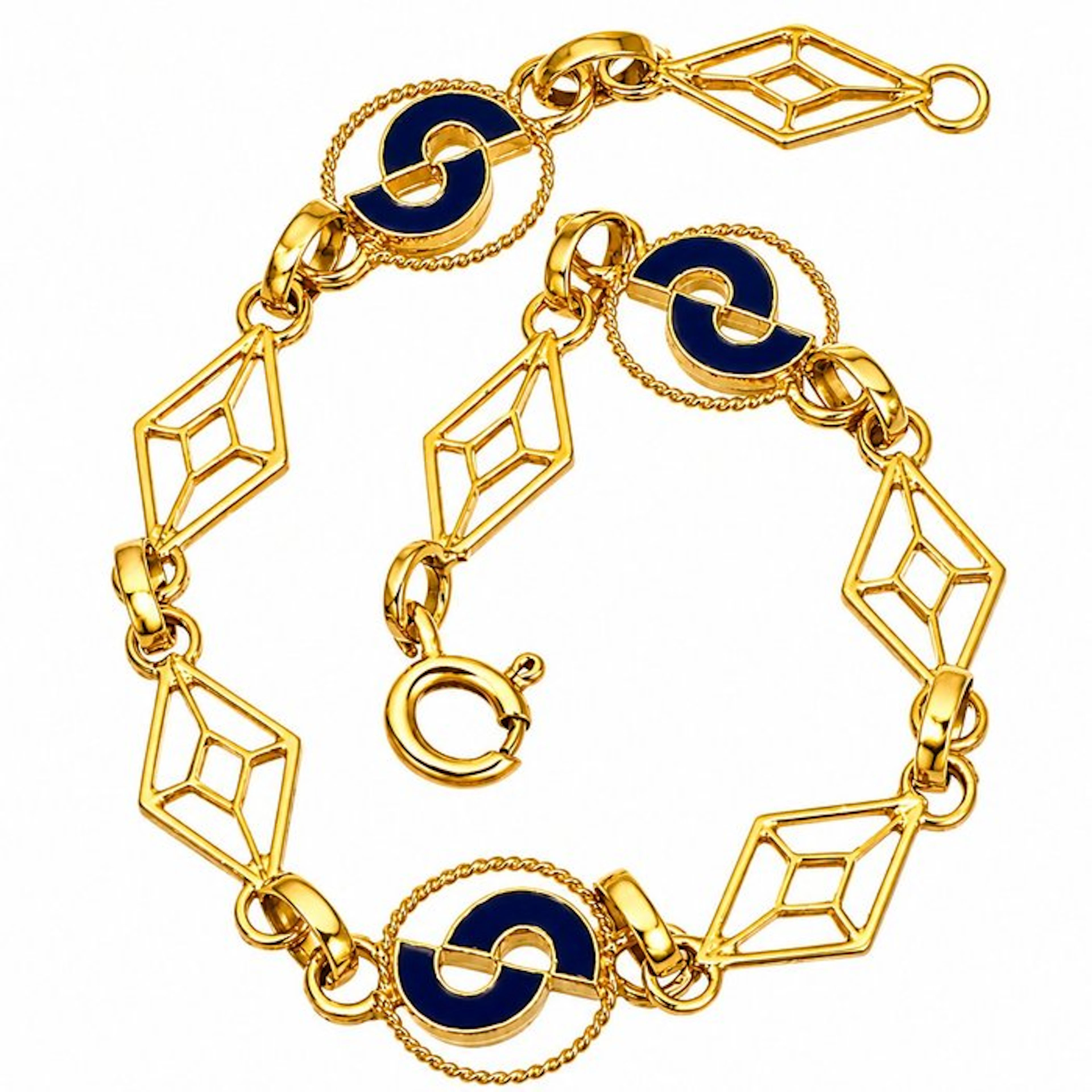 Bracelet - 18 kt. Yellow gold - Made in Italy - Handmade