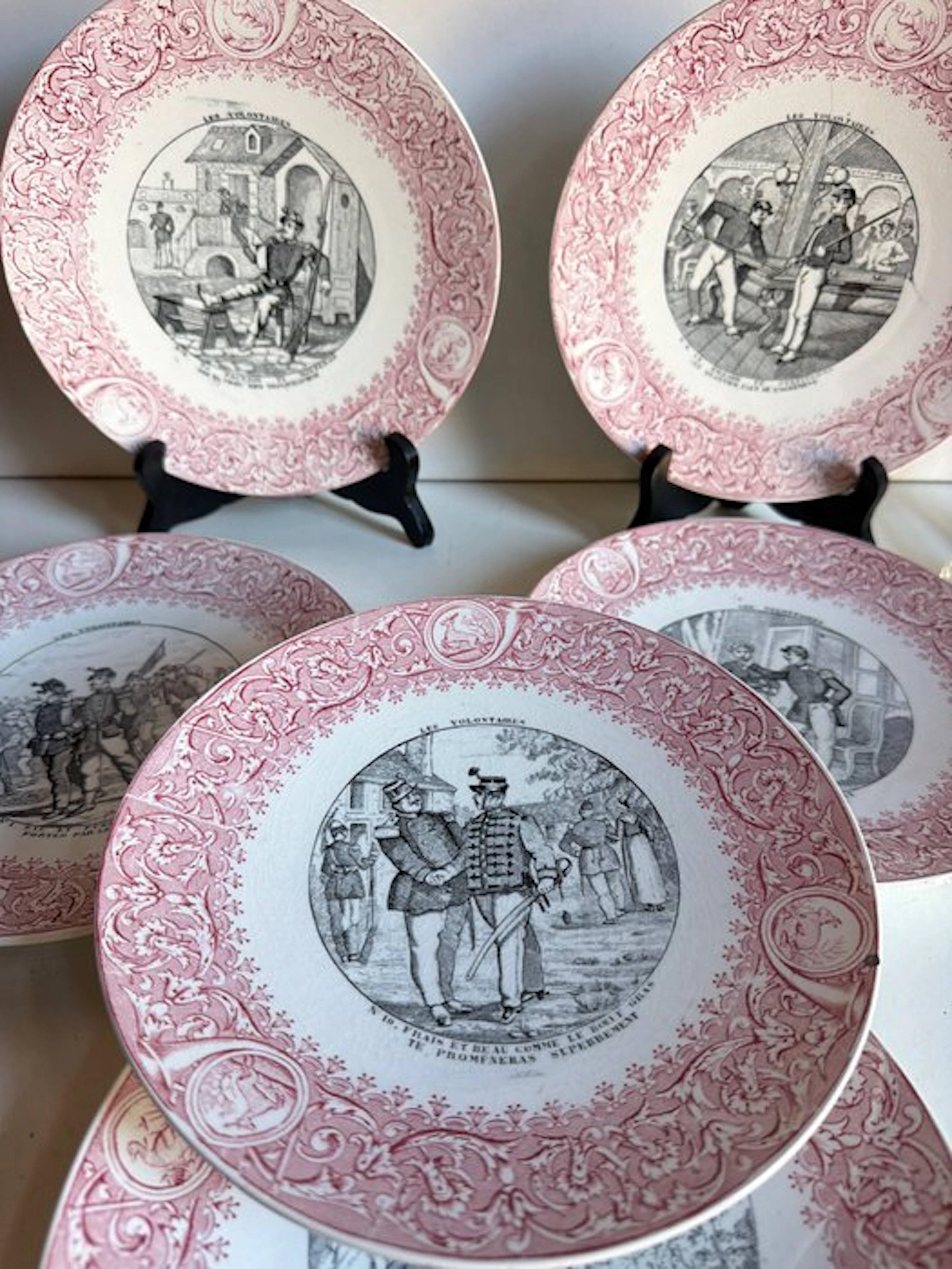 Keller et Guérin de Luneville - Serving plate (6) - “Les...