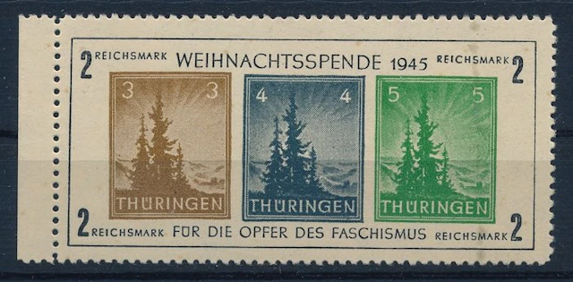 Allied Occupation - Germany (Soviet zone) 1945 - Small Christmas block