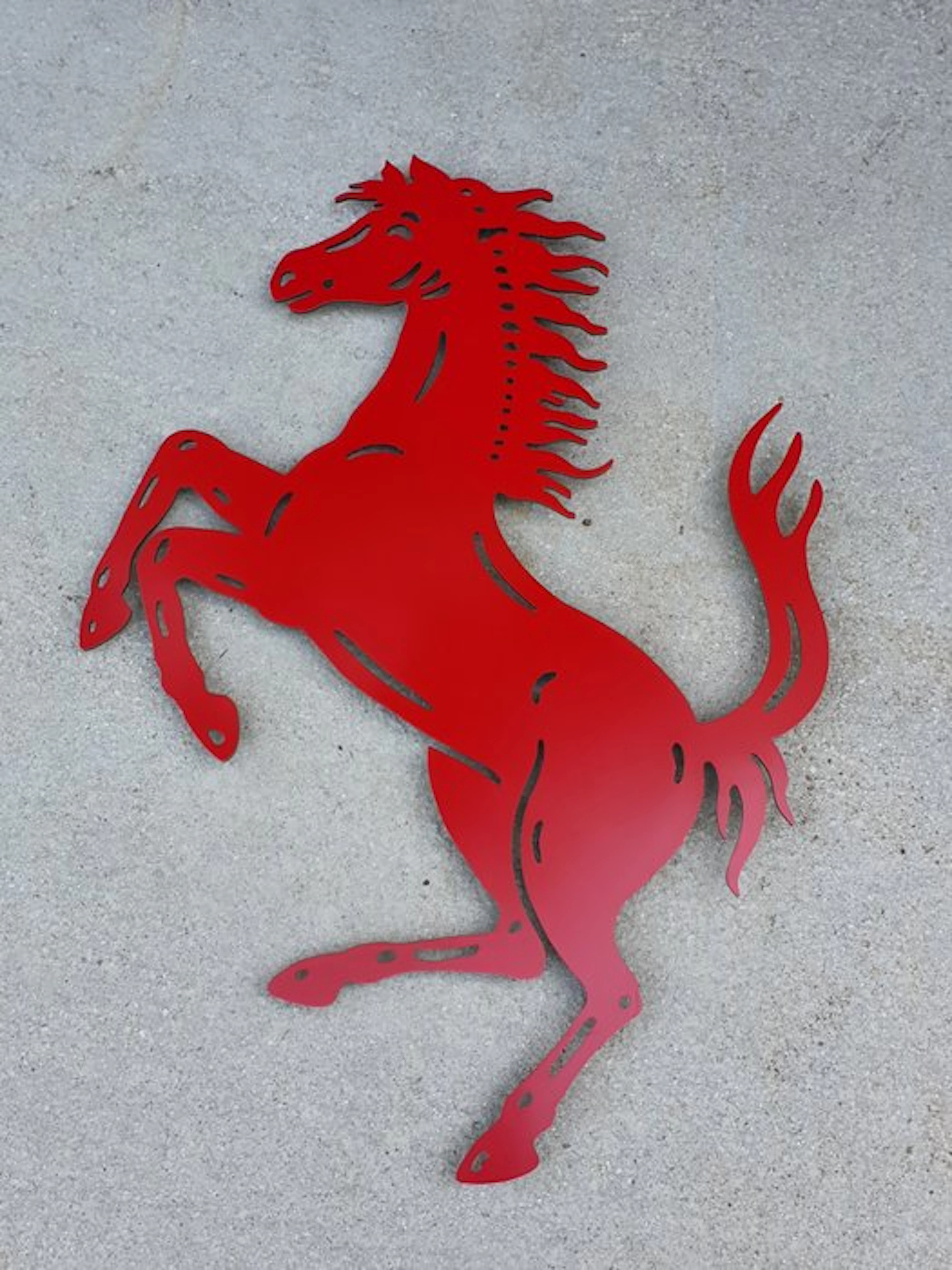 Sign - Ferrari - Professional wall sign logo Cavallino Rampante - Aluminium*