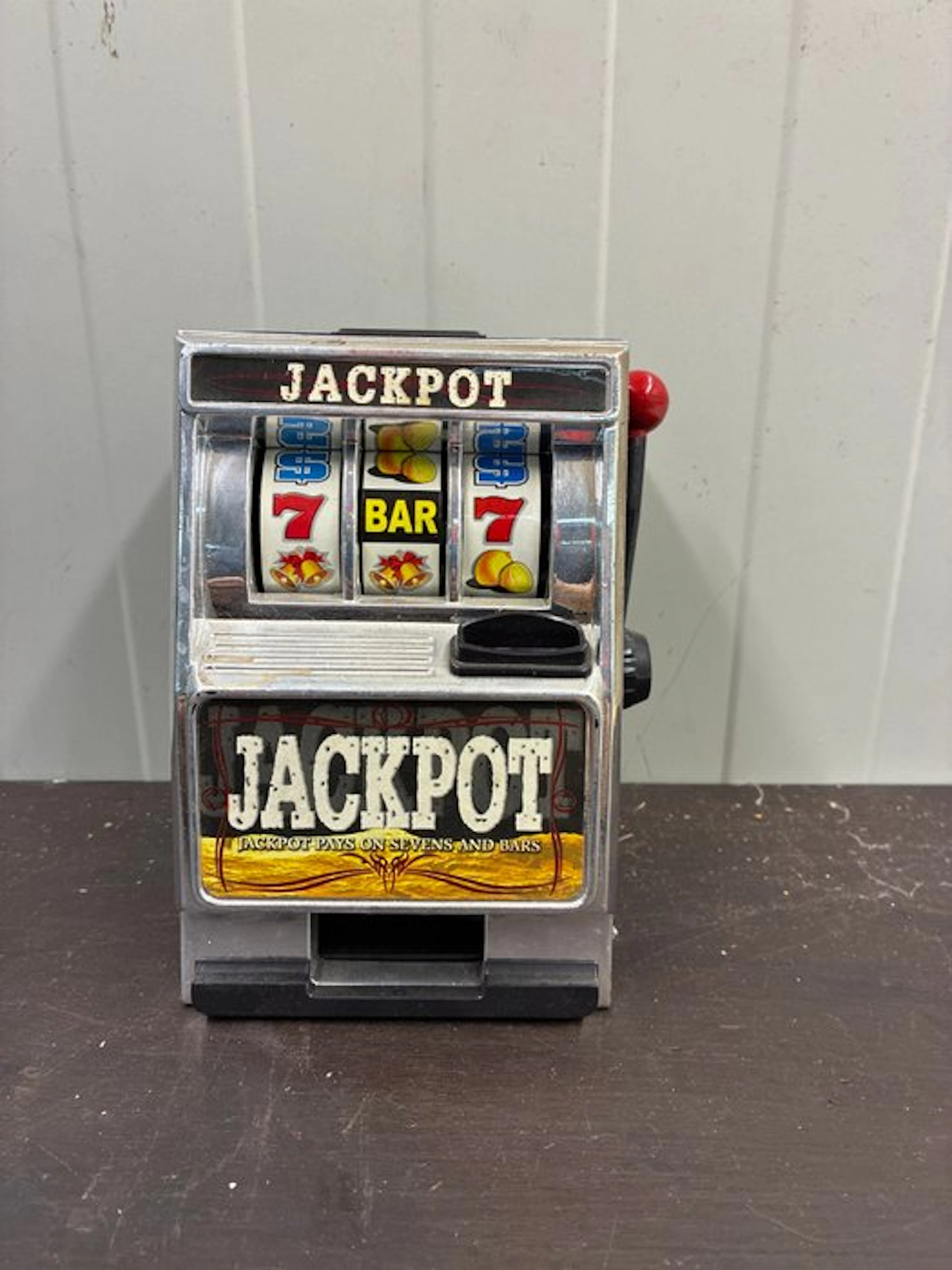 Vintage Jackpot speelautomaat – miniatuur slotmachine /...