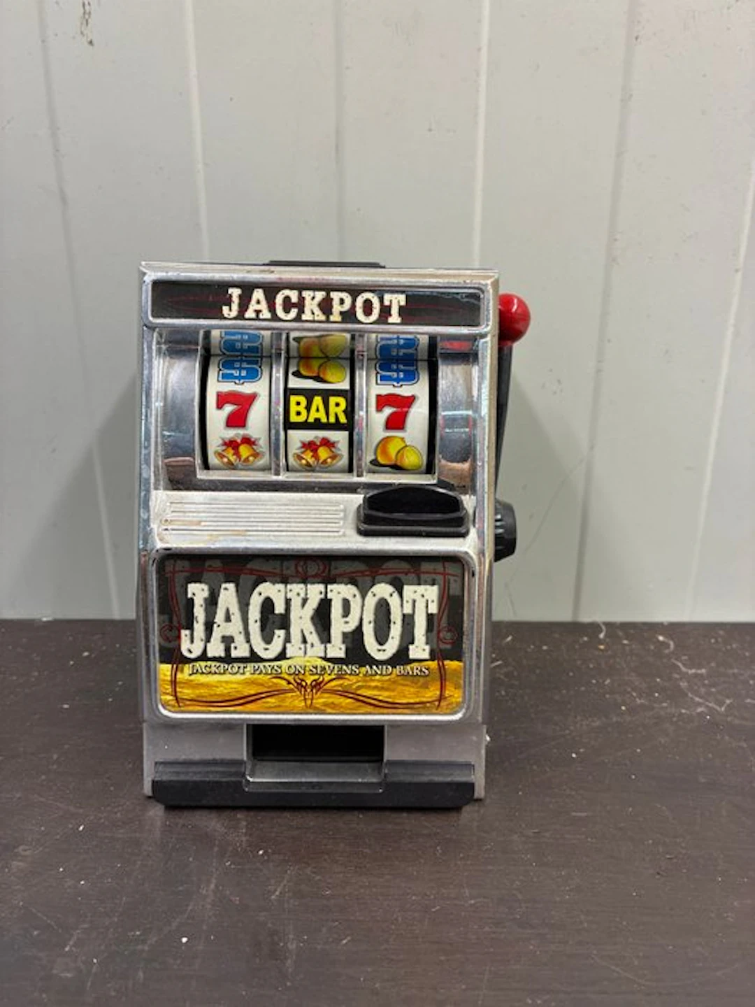 Vintage Jackpot speelautomaat – miniatuur slotmachine /...