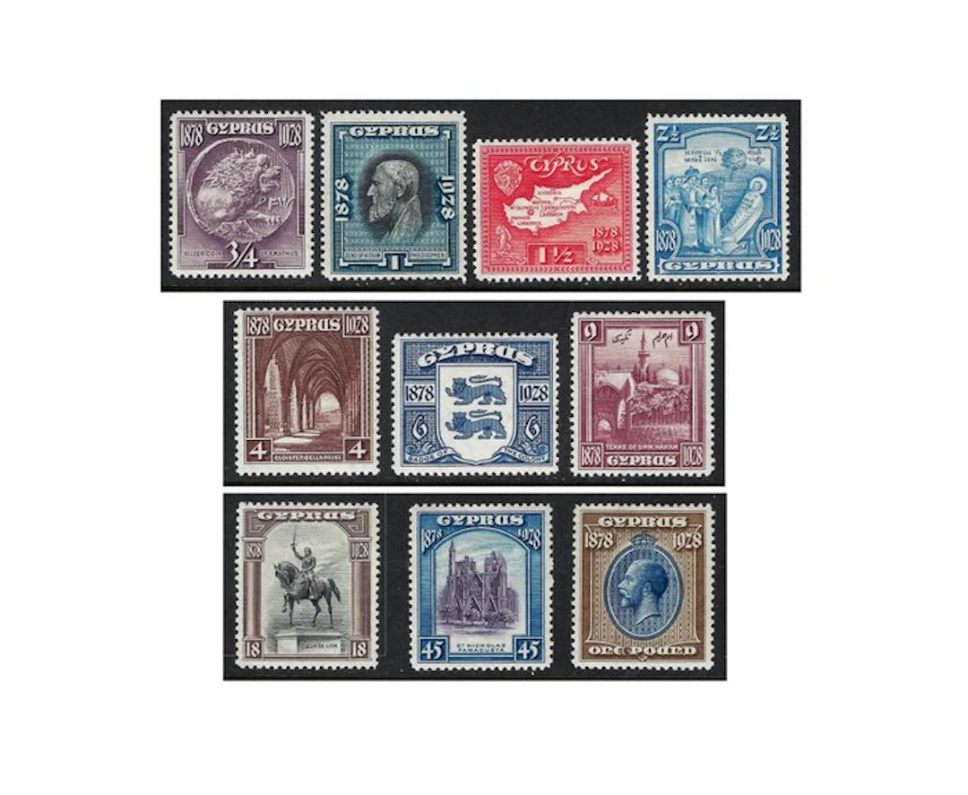 Cyprus 1928 - 50th Anniversary of British Rule set £1...