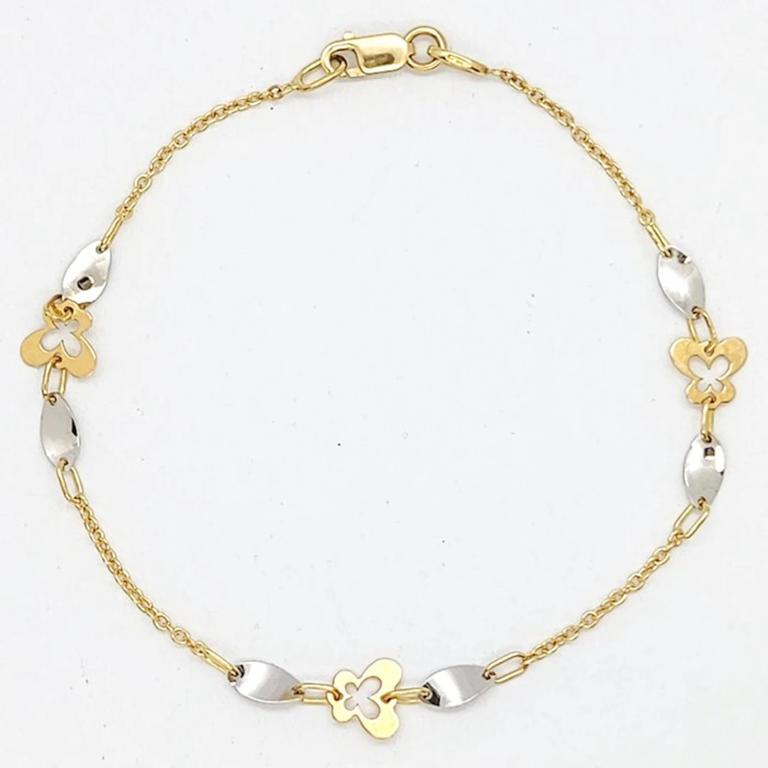 Bracelet - 18 kt. Yellow gold, White gold