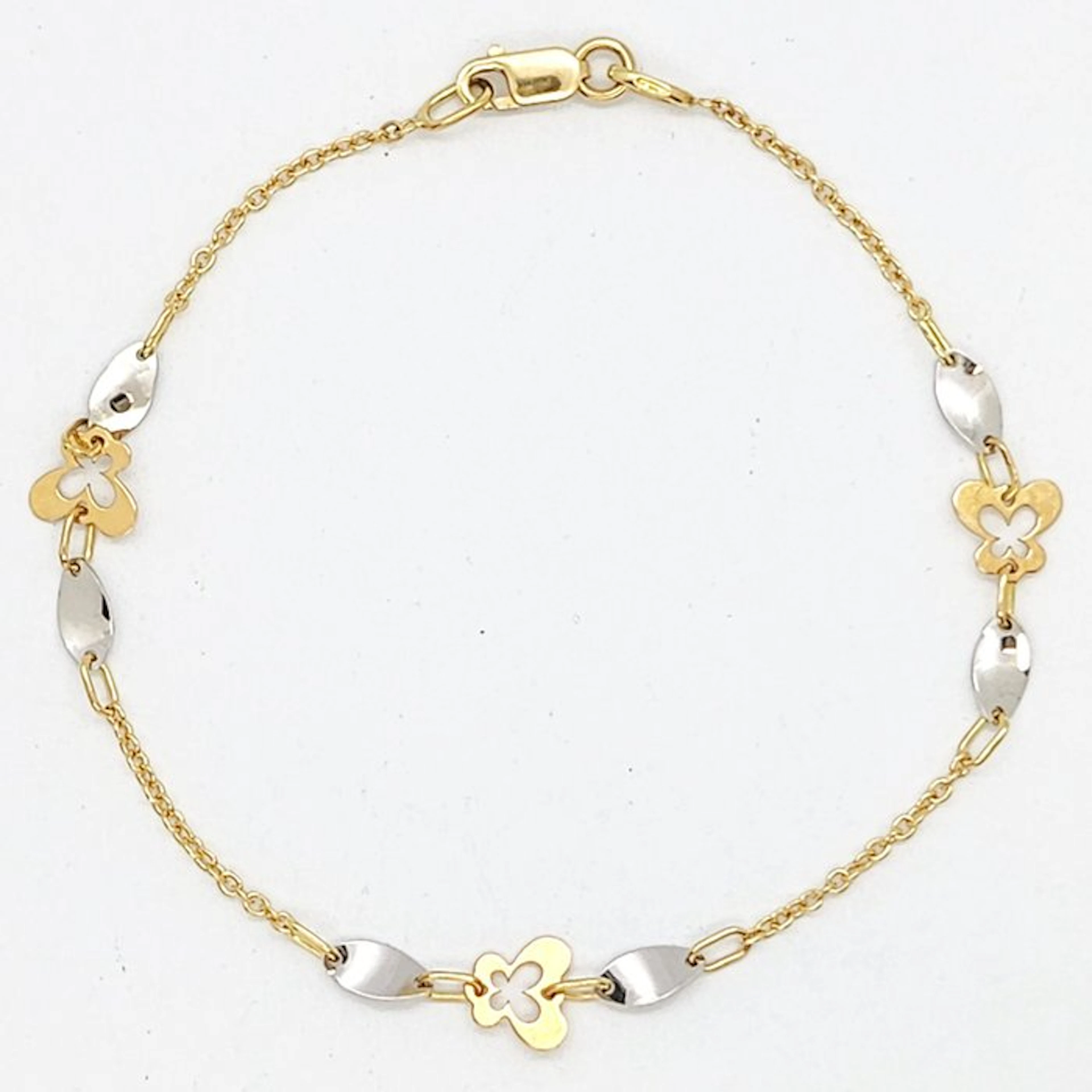 Bracelet - 18 kt. Yellow gold, White gold