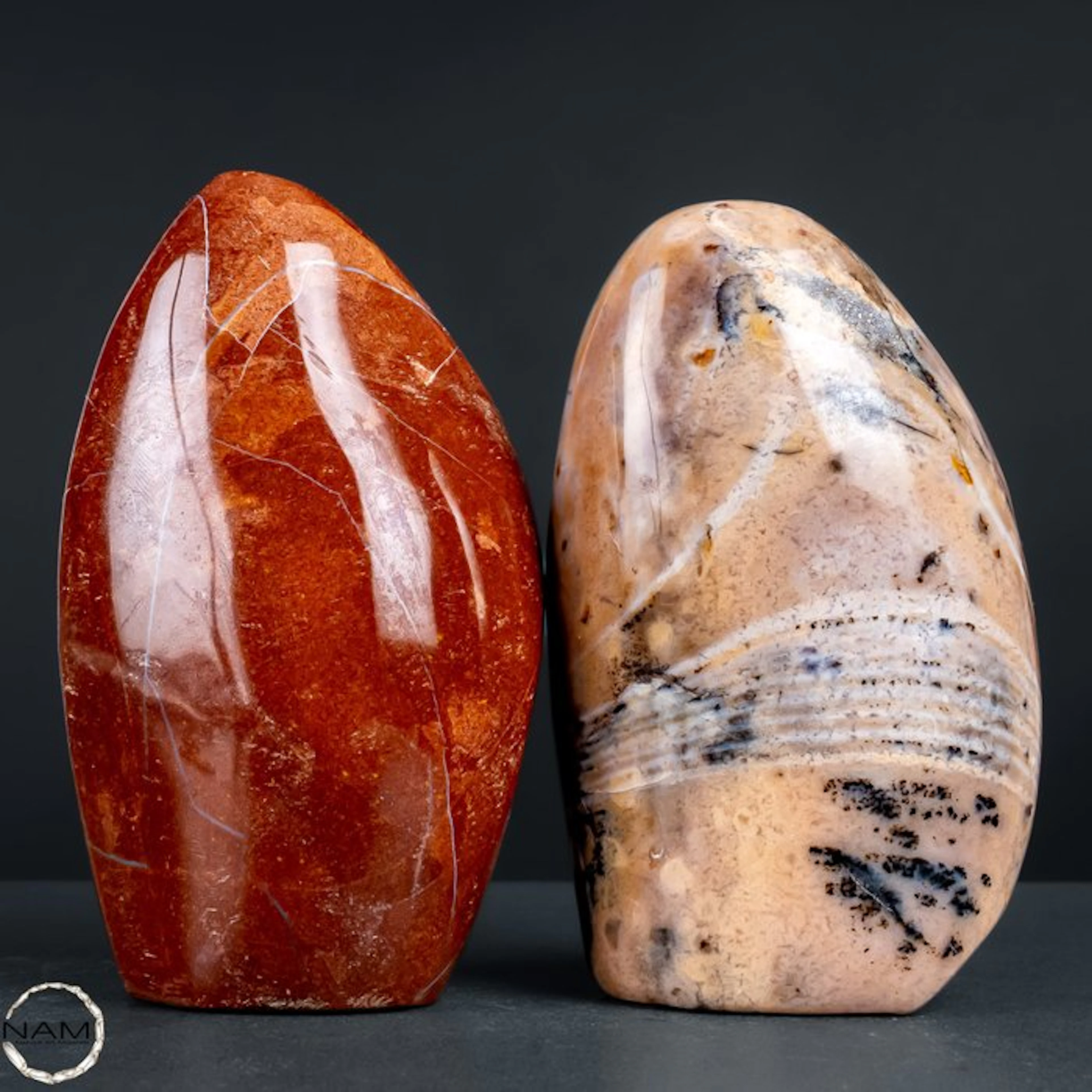 Ocean Agate Freeforms – Two distinctive one-of-a-kind...