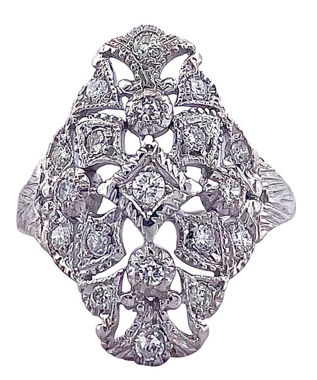 Ring Platinum Diamond (Natural)