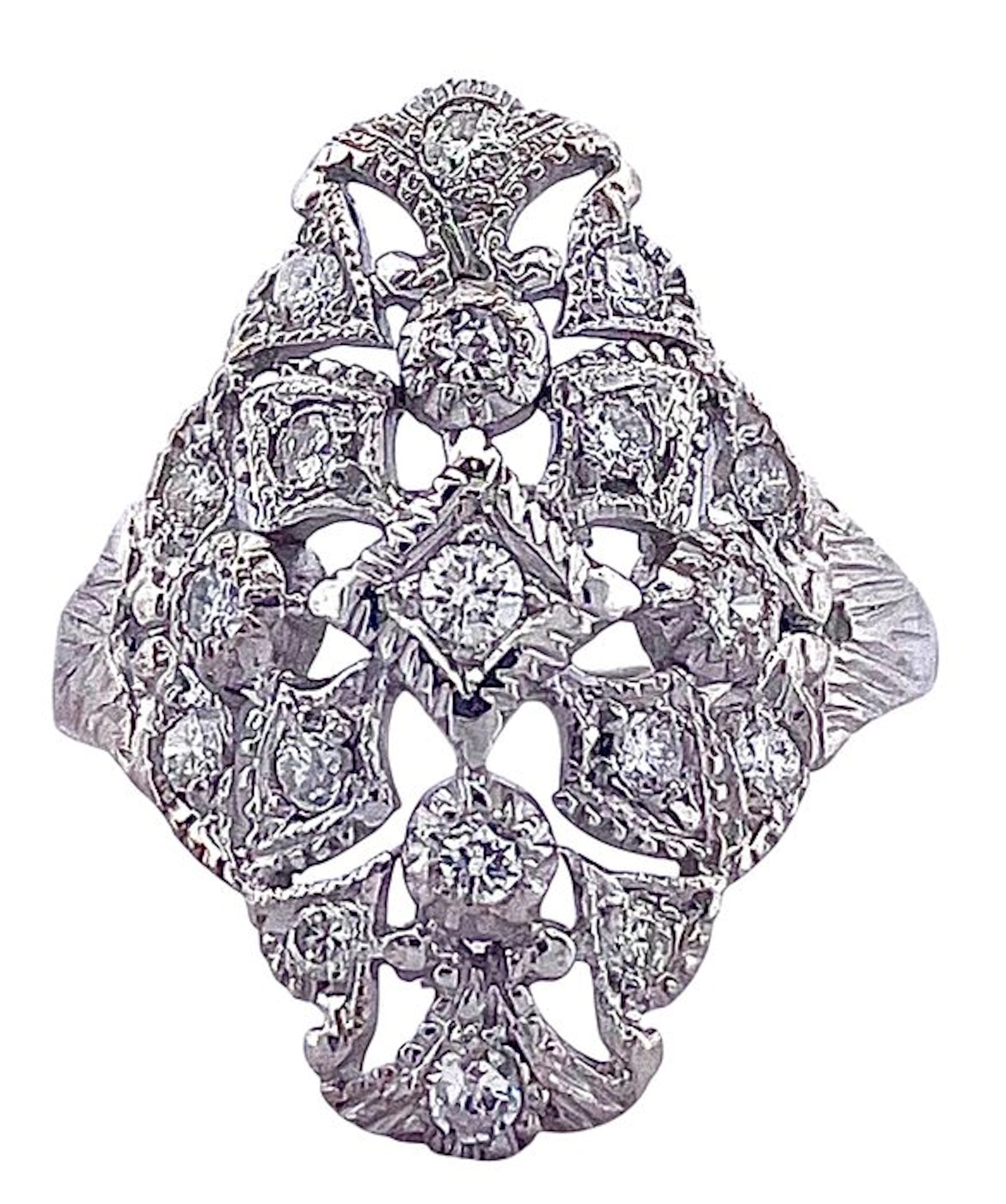 Ring Platinum Diamond (Natural)