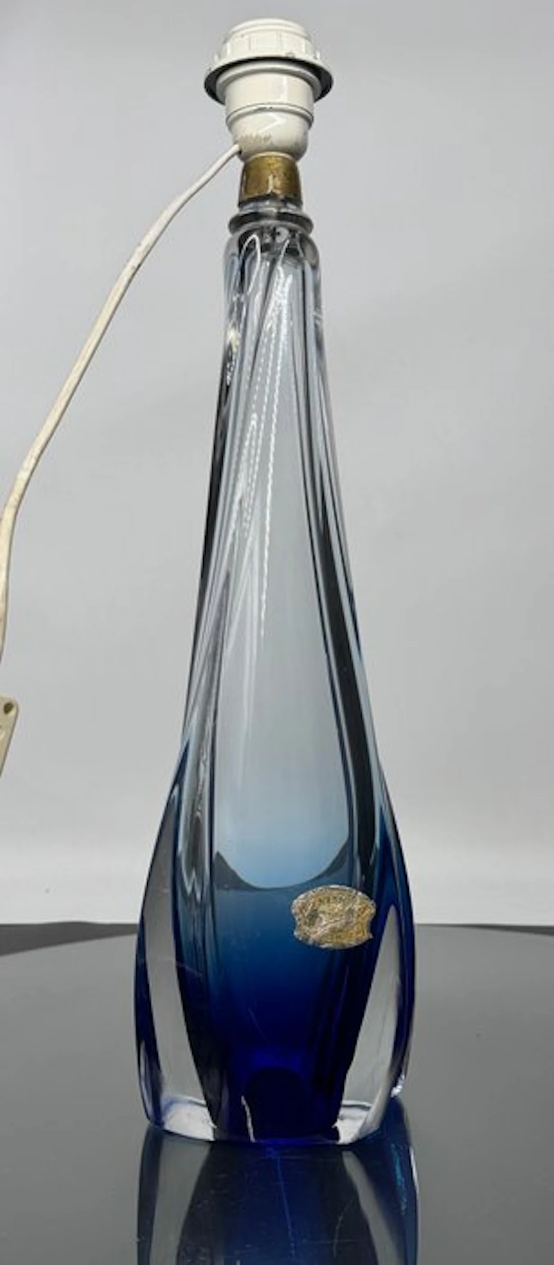Val Saint Lambert - René Delvenne - Table lamp - Crystal - VSL lamp base