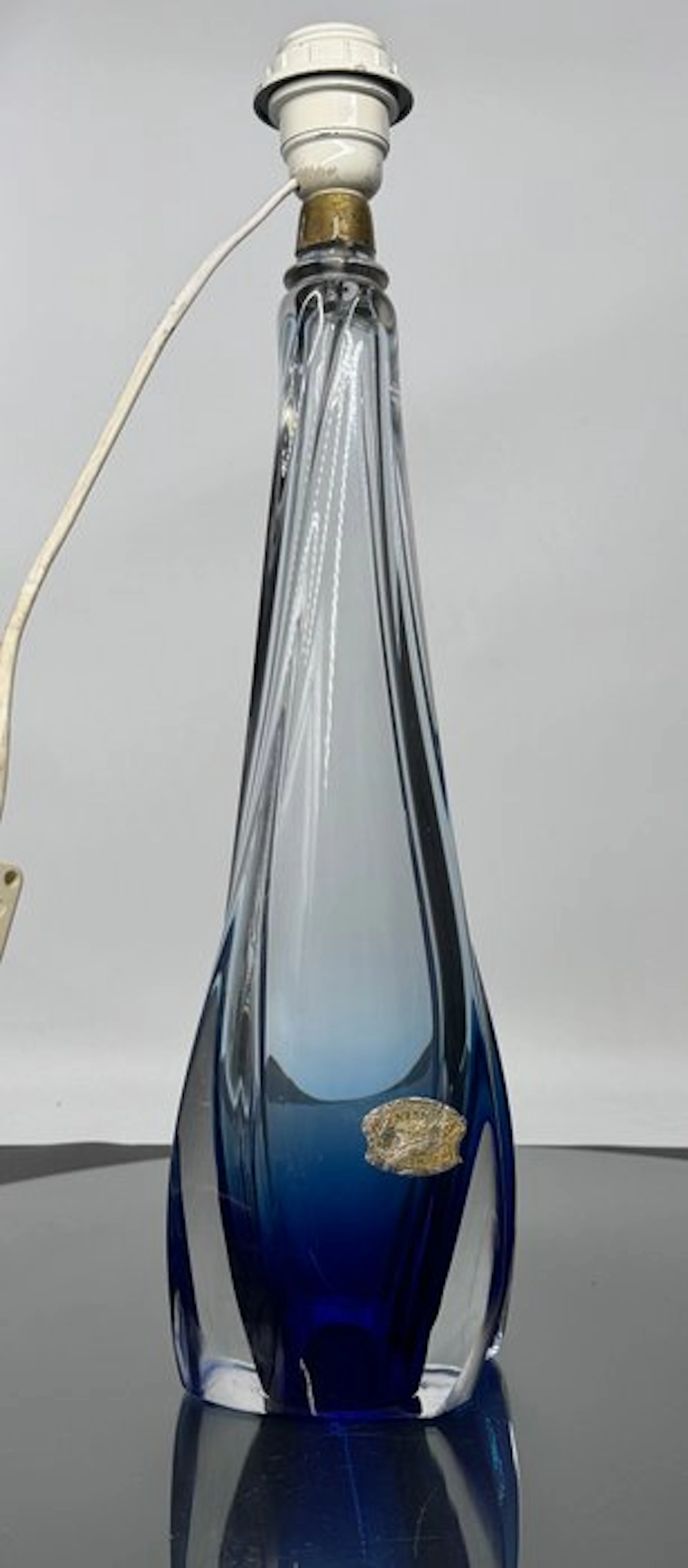 Val Saint Lambert - René Delvenne - Table lamp - Crystal - VSL lamp base