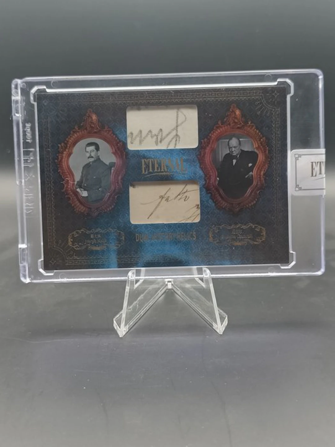 2024 Eternal Cuts Stalin & Churchill Relic /75 Dual Card