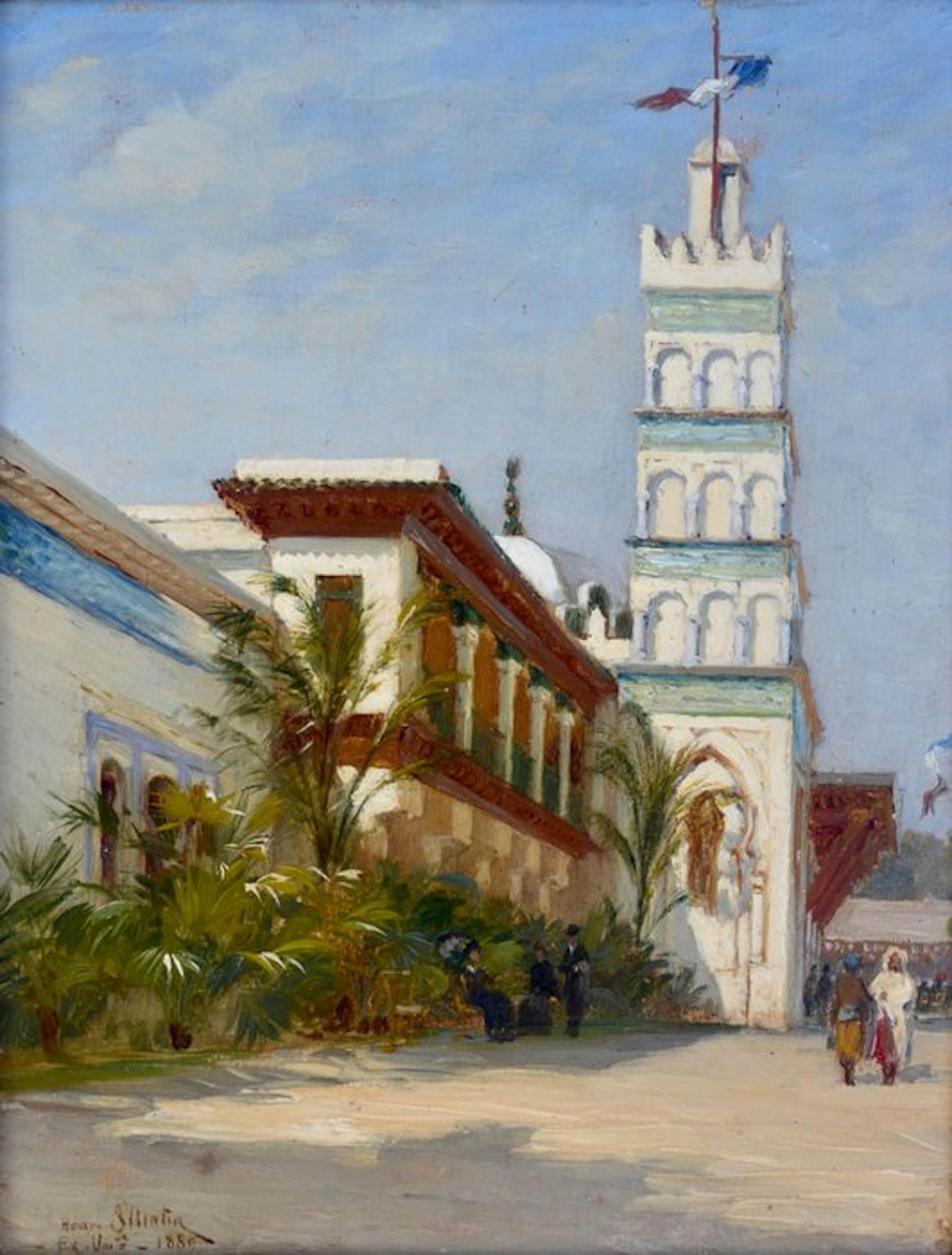 Henri Saintin (1846-1899) - Le Pavillon de l'Algérie...