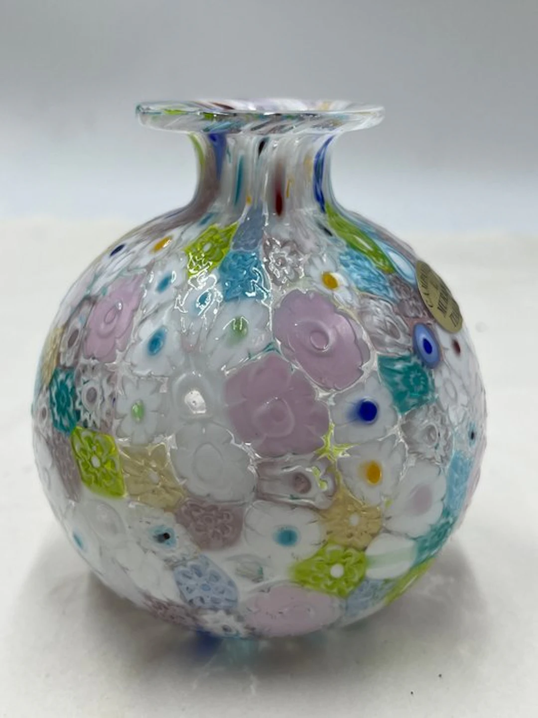 Campanella Livio - Vase - Murano glass - Vase in colored murrine