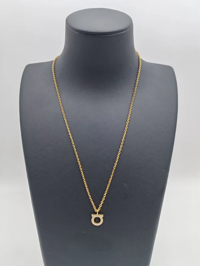 Salvatore Ferragamo - Brass with a gold finish - Necklace